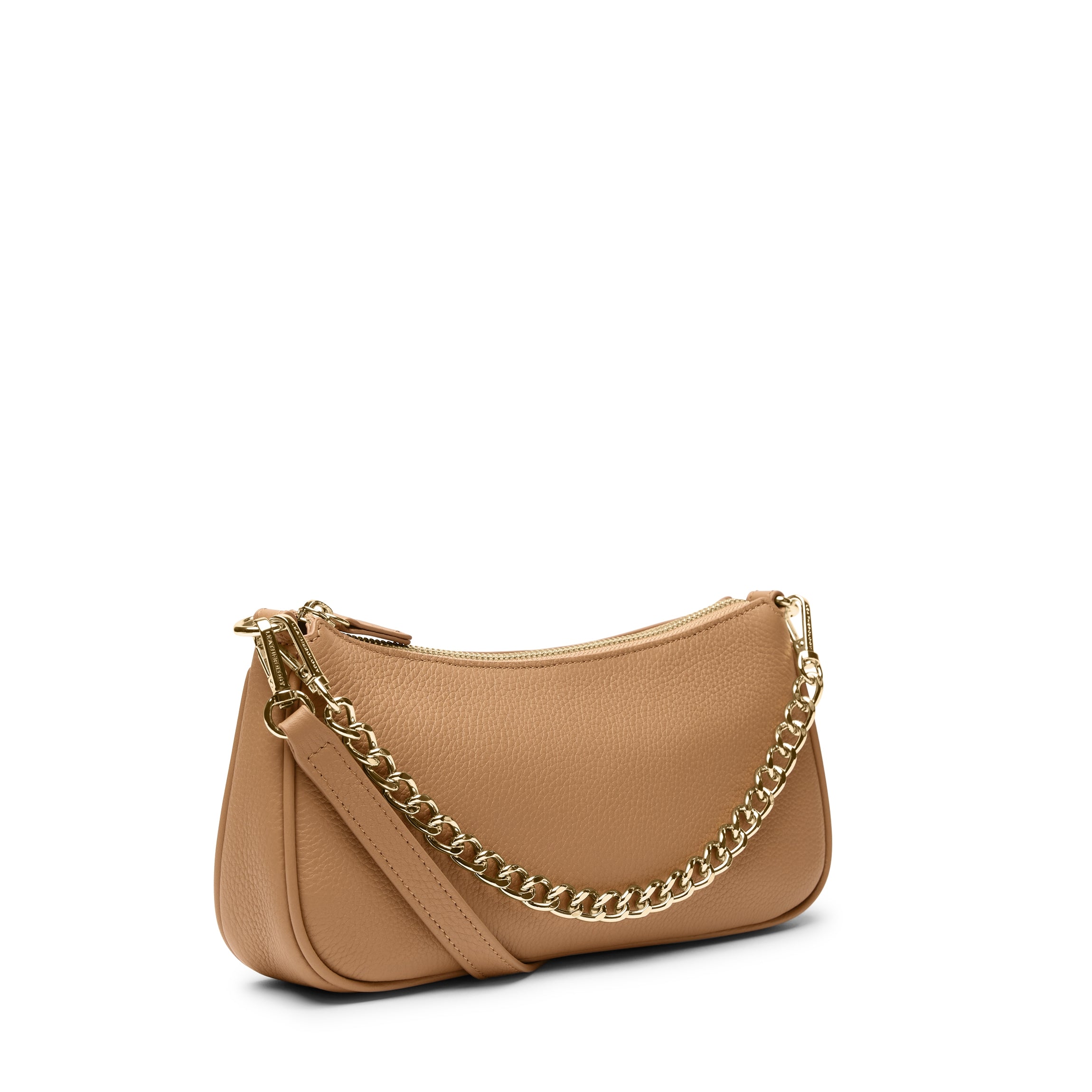 Greta Chain Small Pochette | Full grain leather, compact and chic