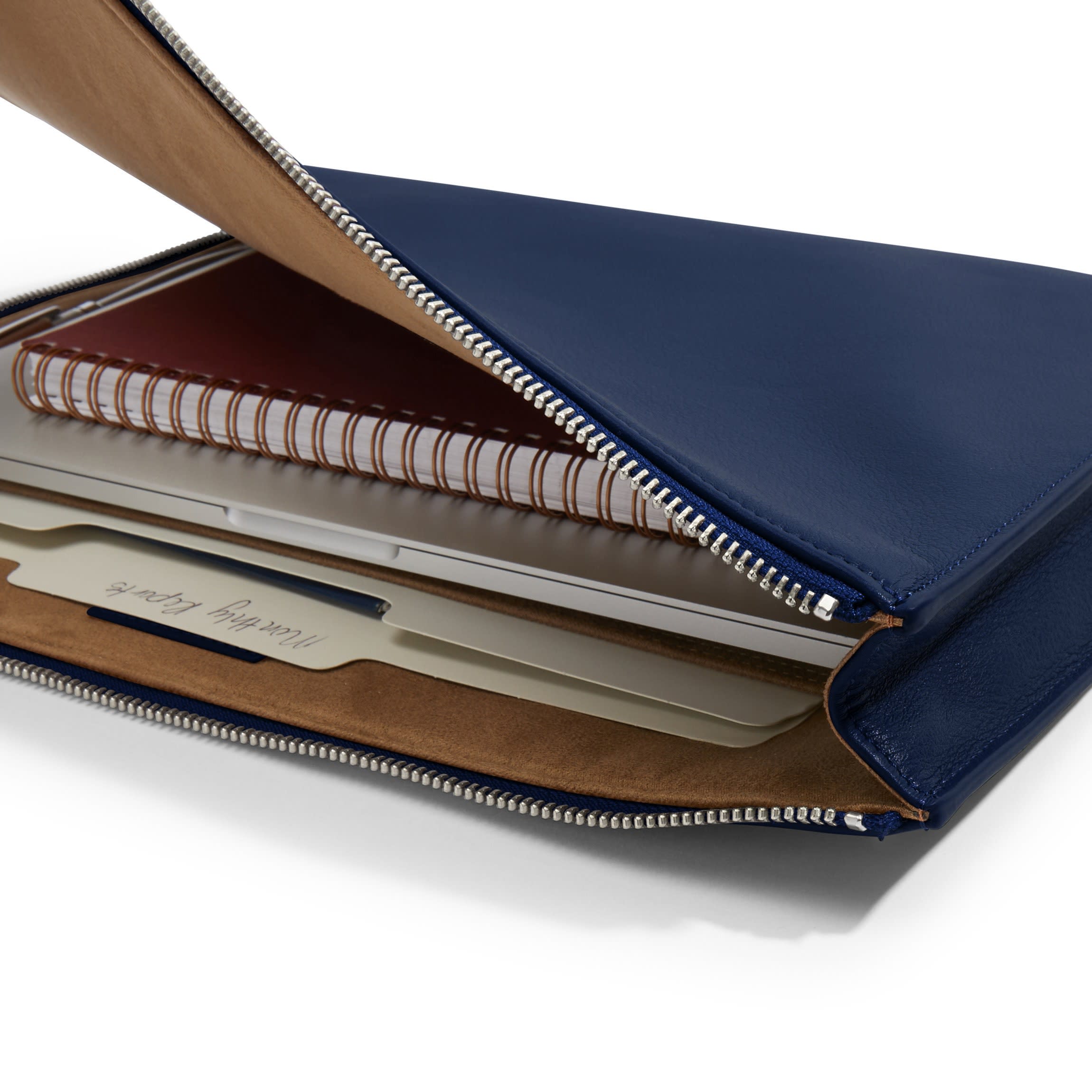 Gusseted Document and Laptop Holder | Full grain leather
