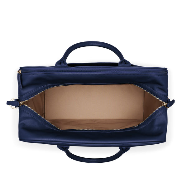 heve  カットオフショルダーBL　ダークネイビー Harwood Weekender | Full grain leather, versatile getaway bag