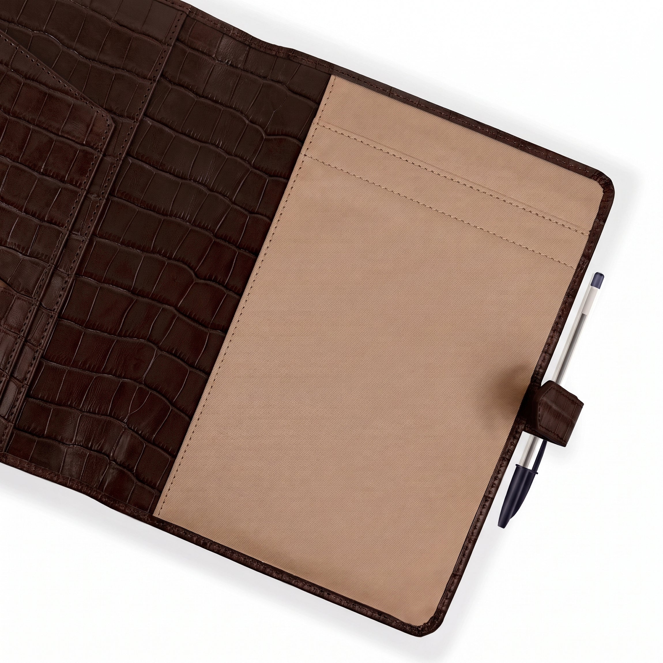 A5 Junior Snap Padfolio | Full Grain Leather, Compact Productivity