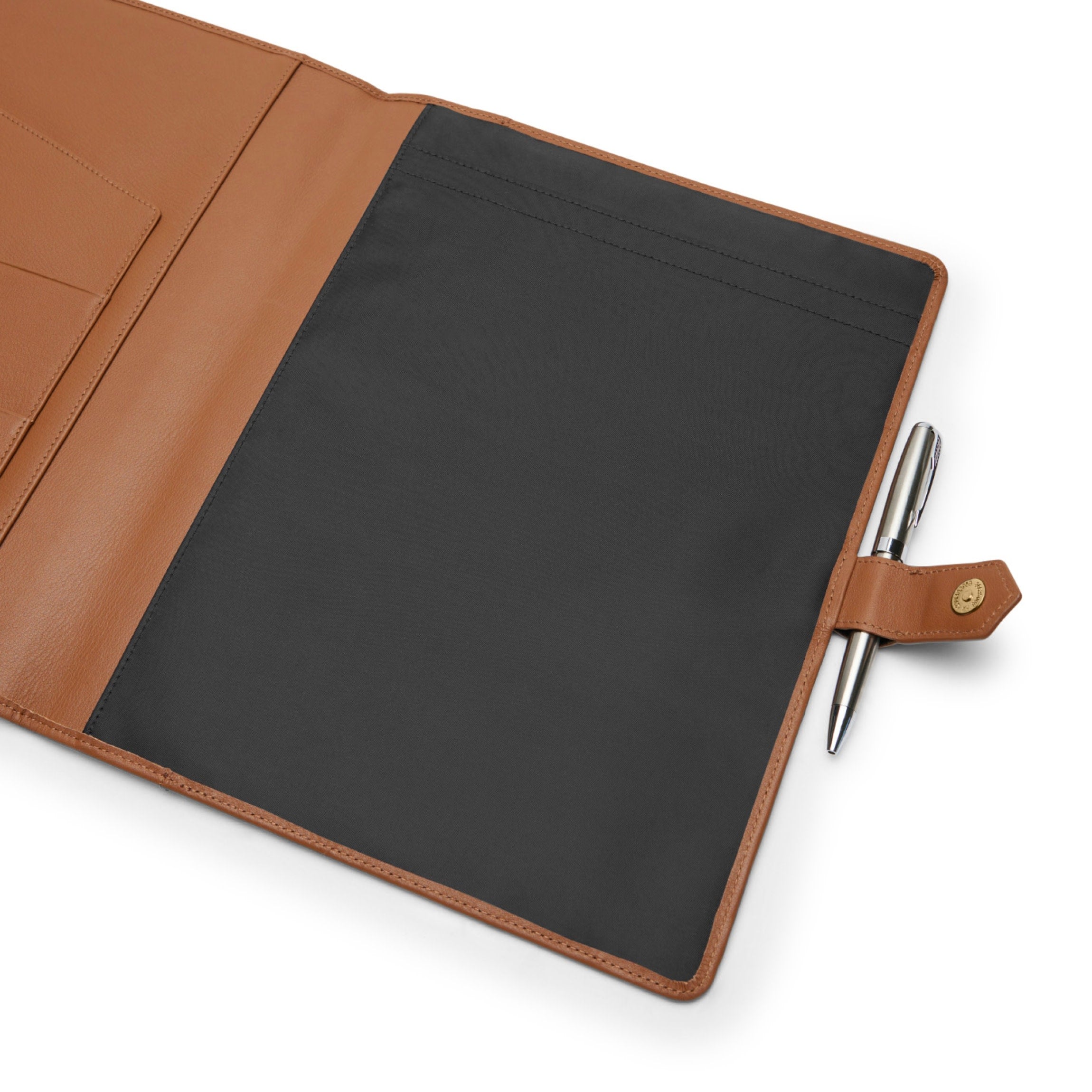 Letter Snap Bound Journal | Full grain leather, refined writing