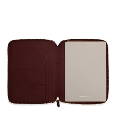 B5 Composition Zippered Journal | Full grain leather, professional