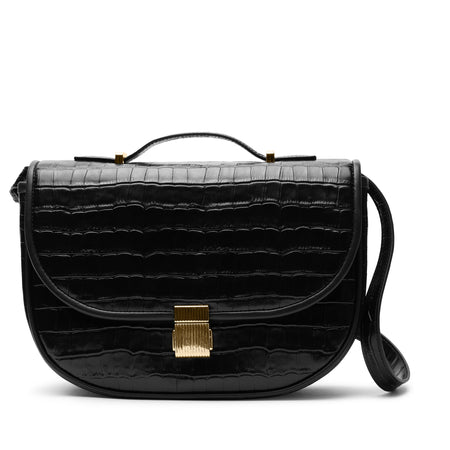 Katy Medium Saddle Bag | Full grain leather, classic crossbody