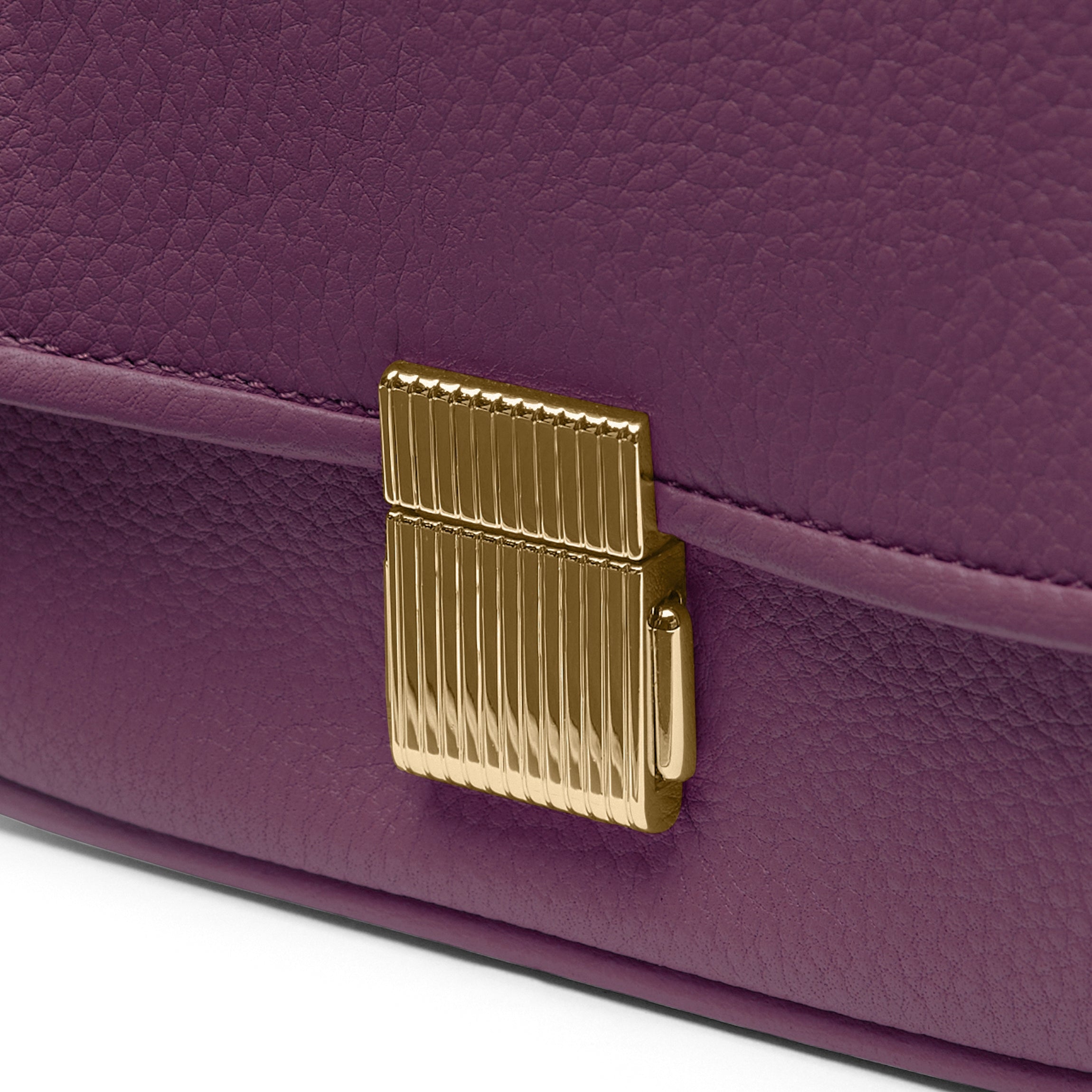 Katy Small Saddle Crossbody | Full grain leather, modern and