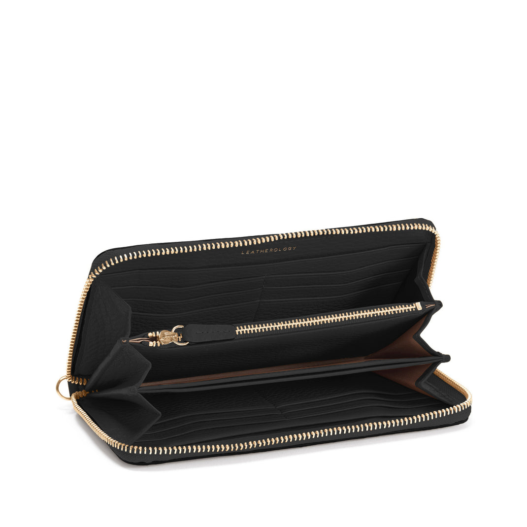 Klyde Continental Wallet Black Pebble