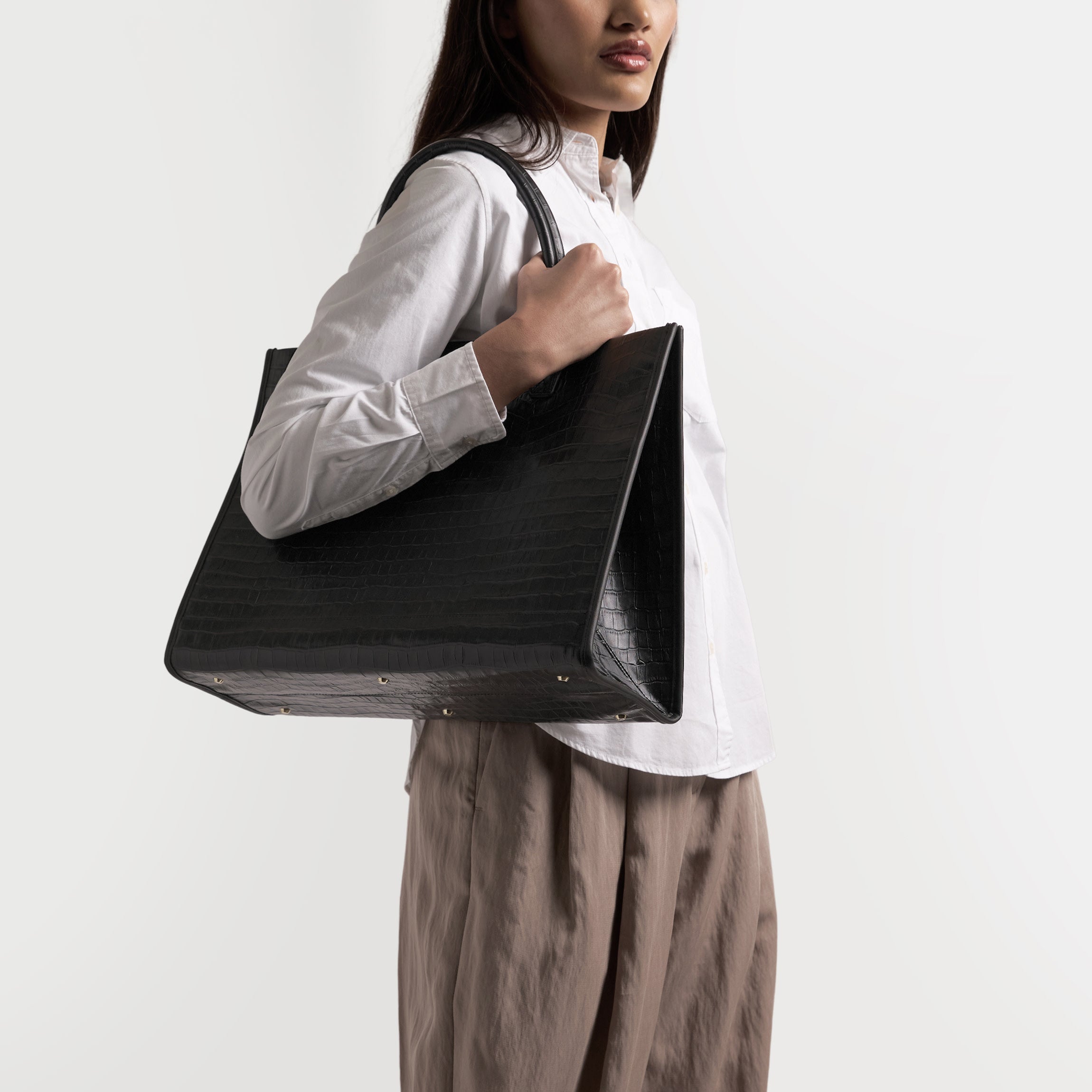 Kress XL Tote | Full grain leather, oversized carryall