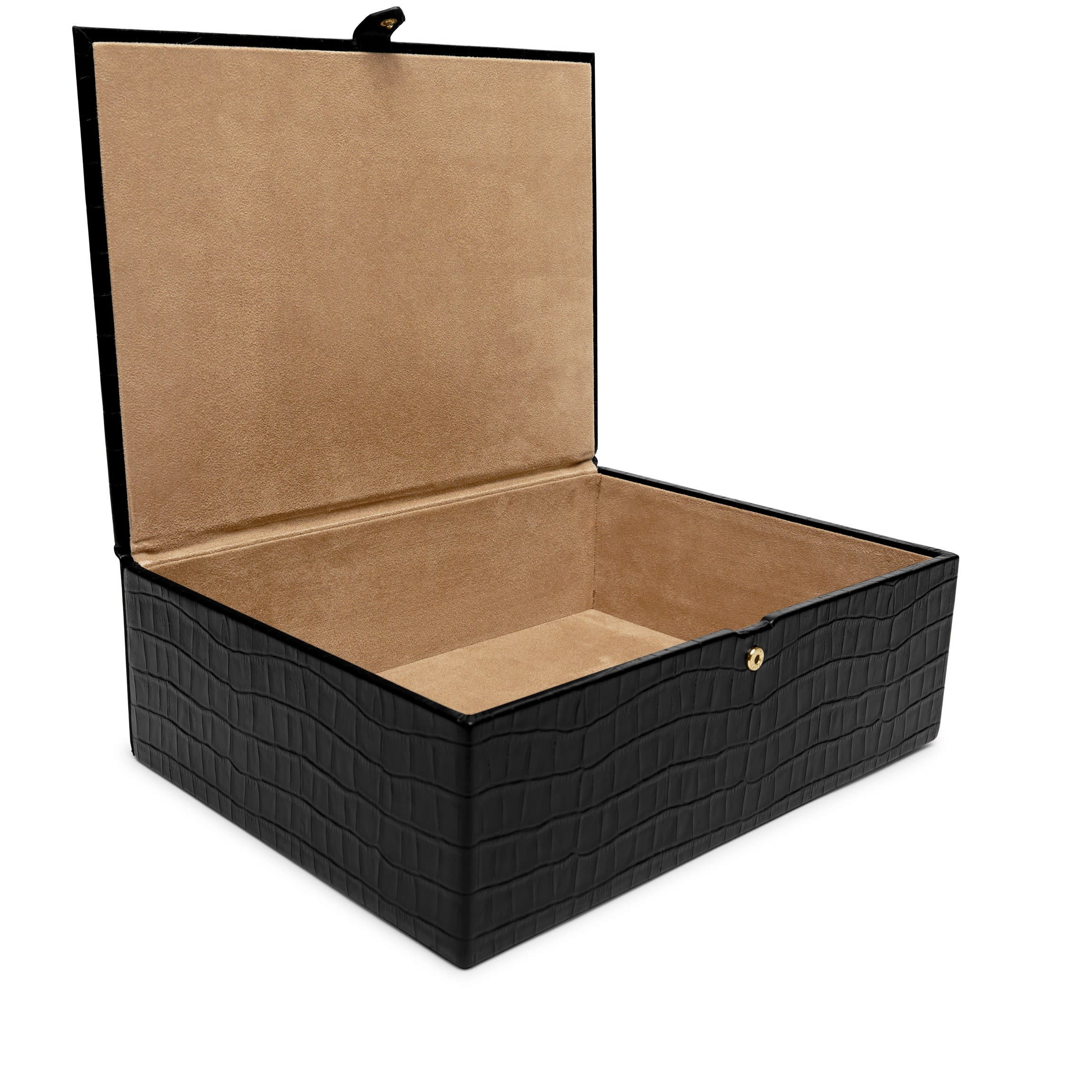 Large Decorative Box | Full grain leather, spacious home accent