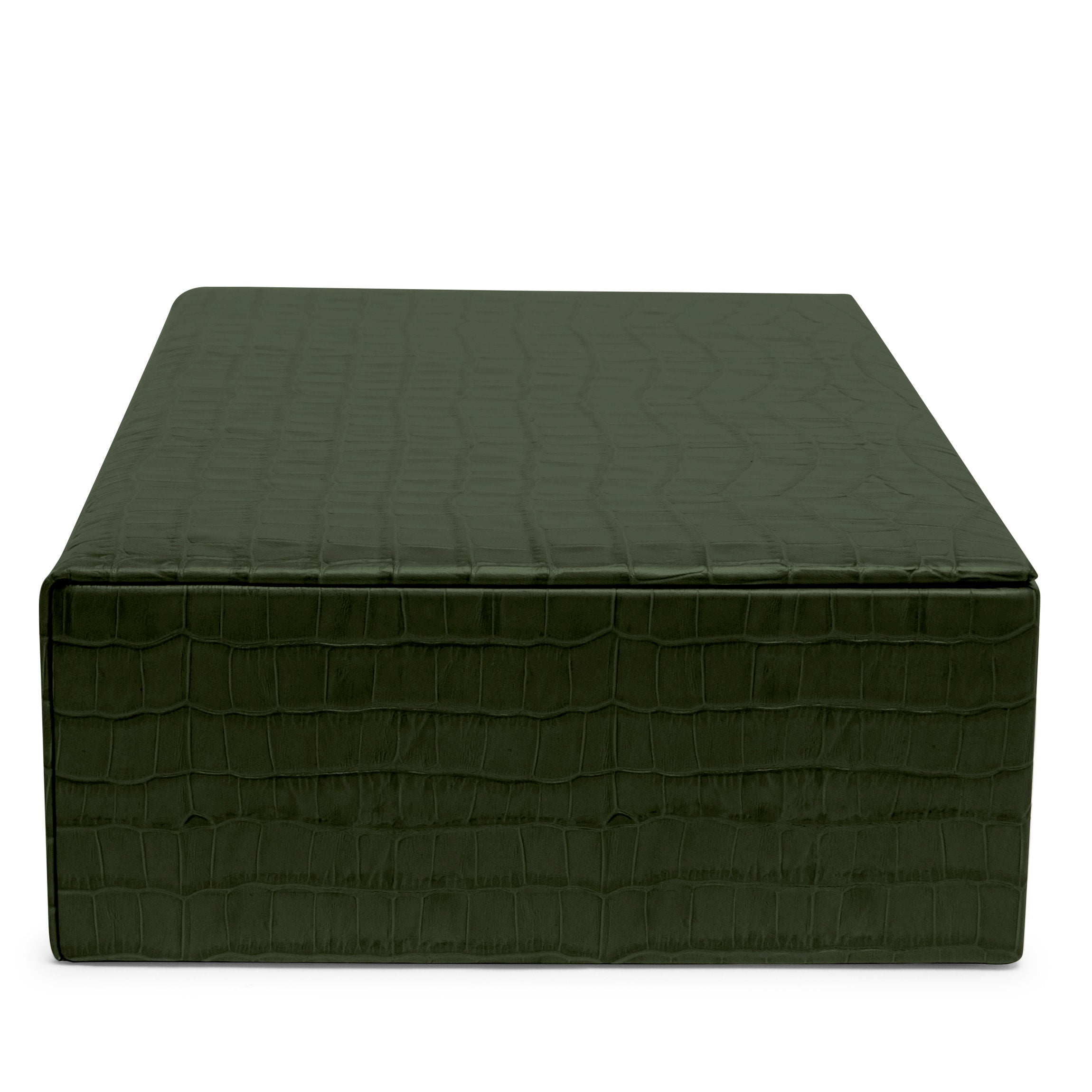 Large Decorative Box | Full grain leather, spacious home accent