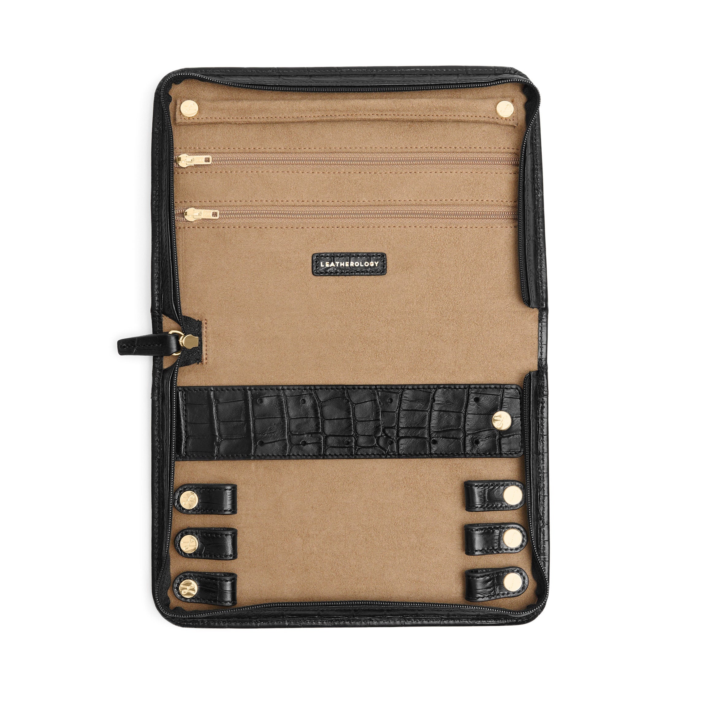 Large Jewelry Case | Full grain leather, secure jewelry storage