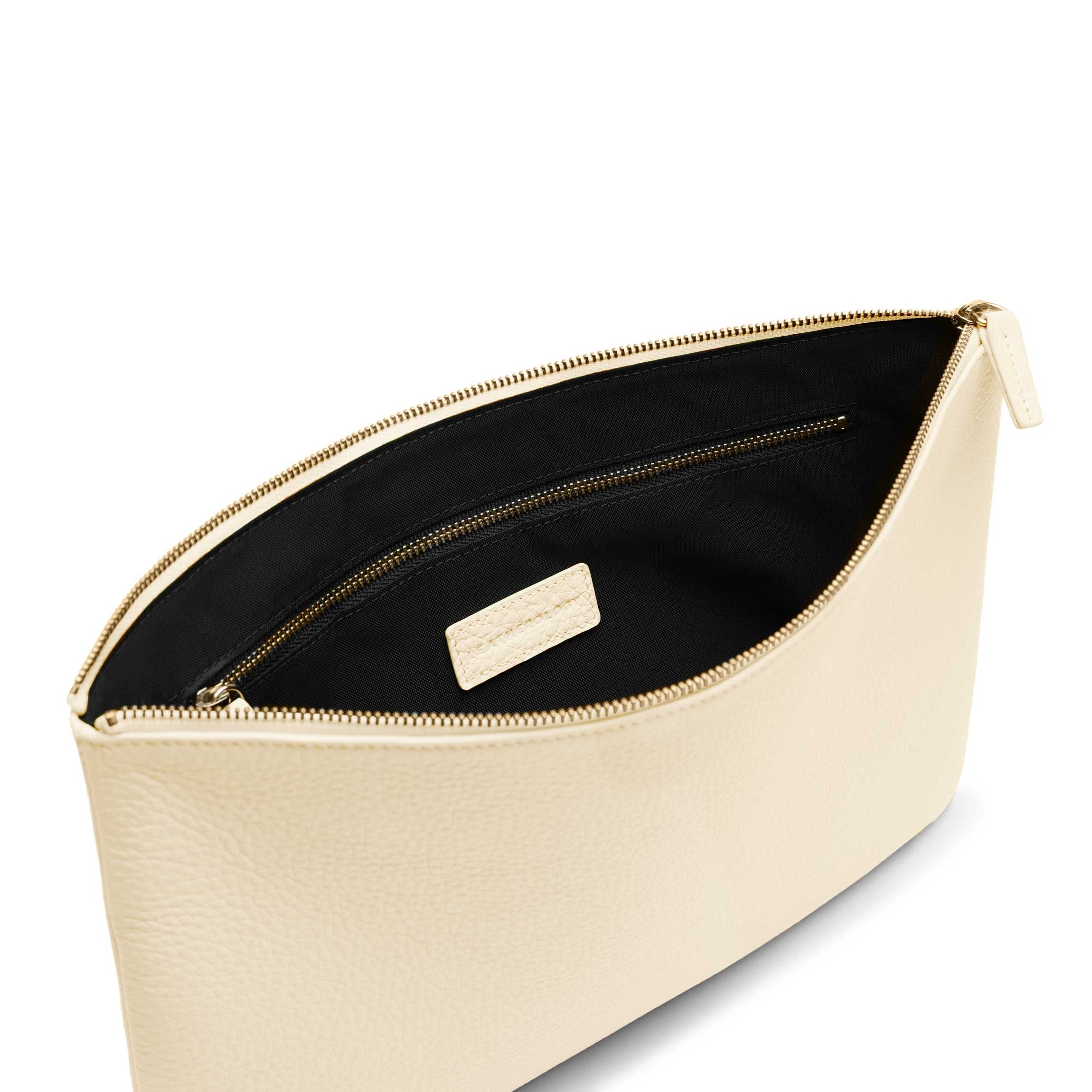 BUILDING BLOCK LARGE POUCHE クラッチバッグ Large Pouch | Full grain leather, versatile storage option