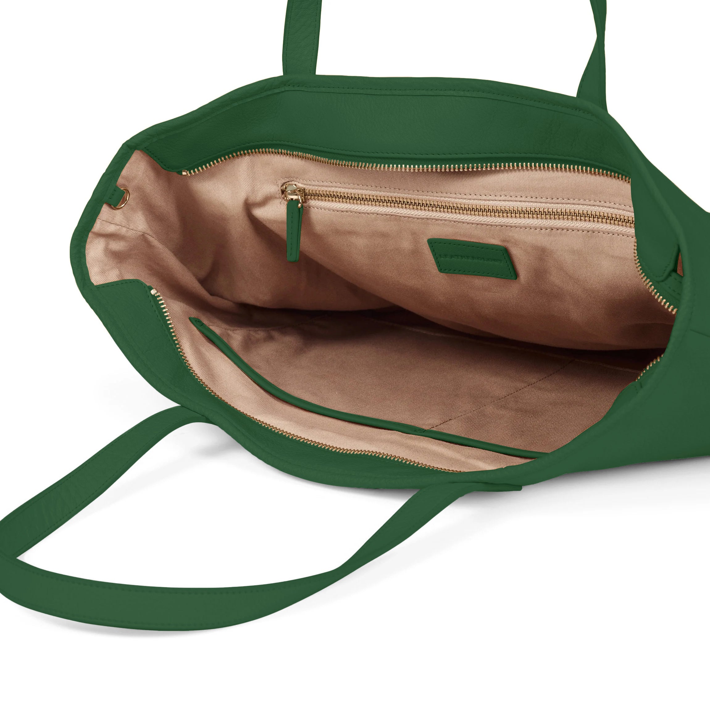 Large Zippered Downtown Tote | Full grain leather, spacious and