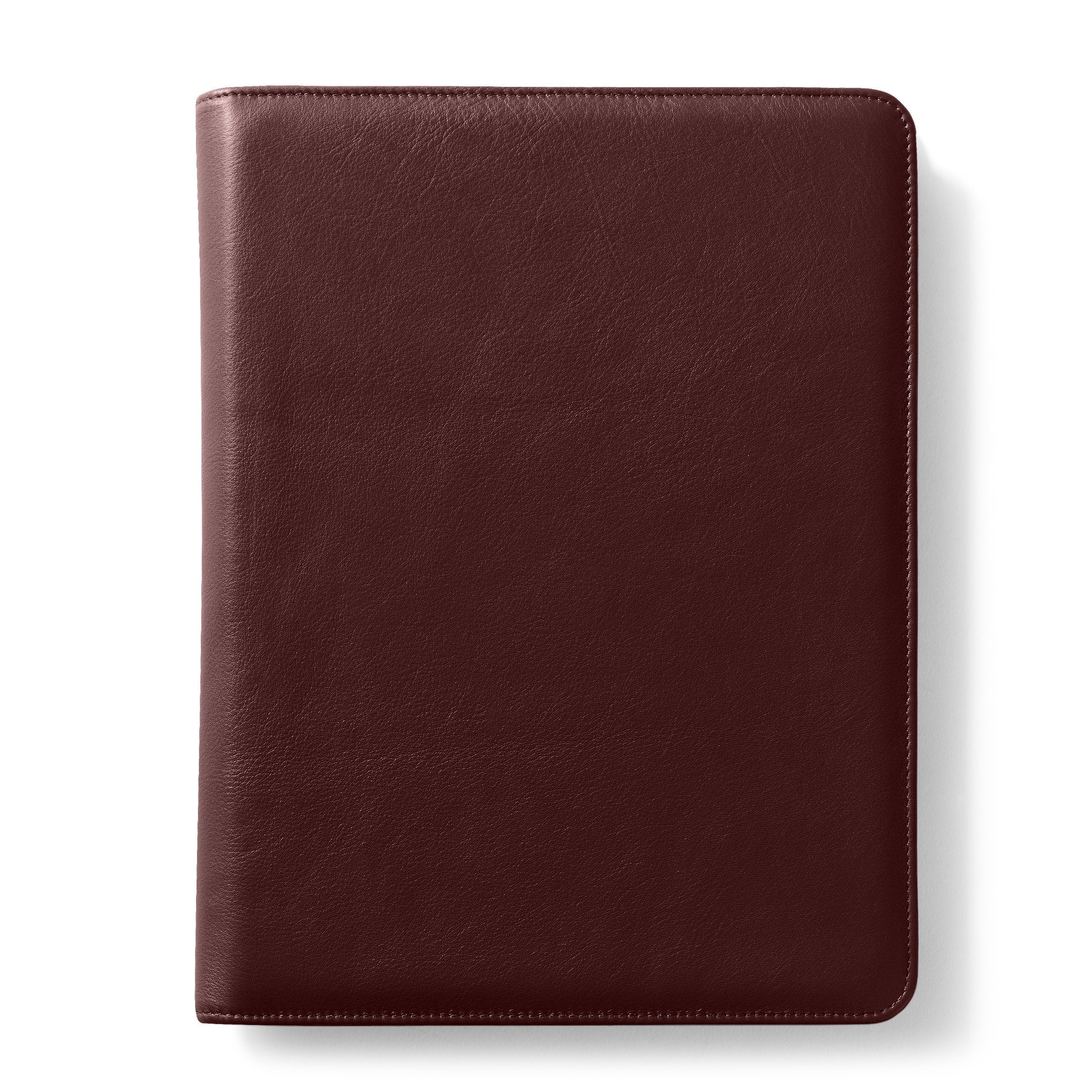 Left Handed Deluxe Folio | Full grain leather, tailored left-hand