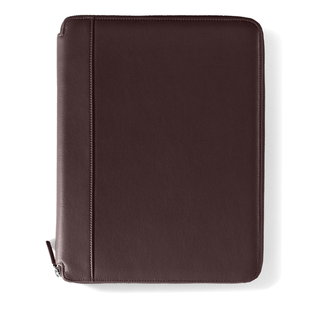 Left-Handed-Executive-Zippered-Portfolio-Brown-L49-340-1