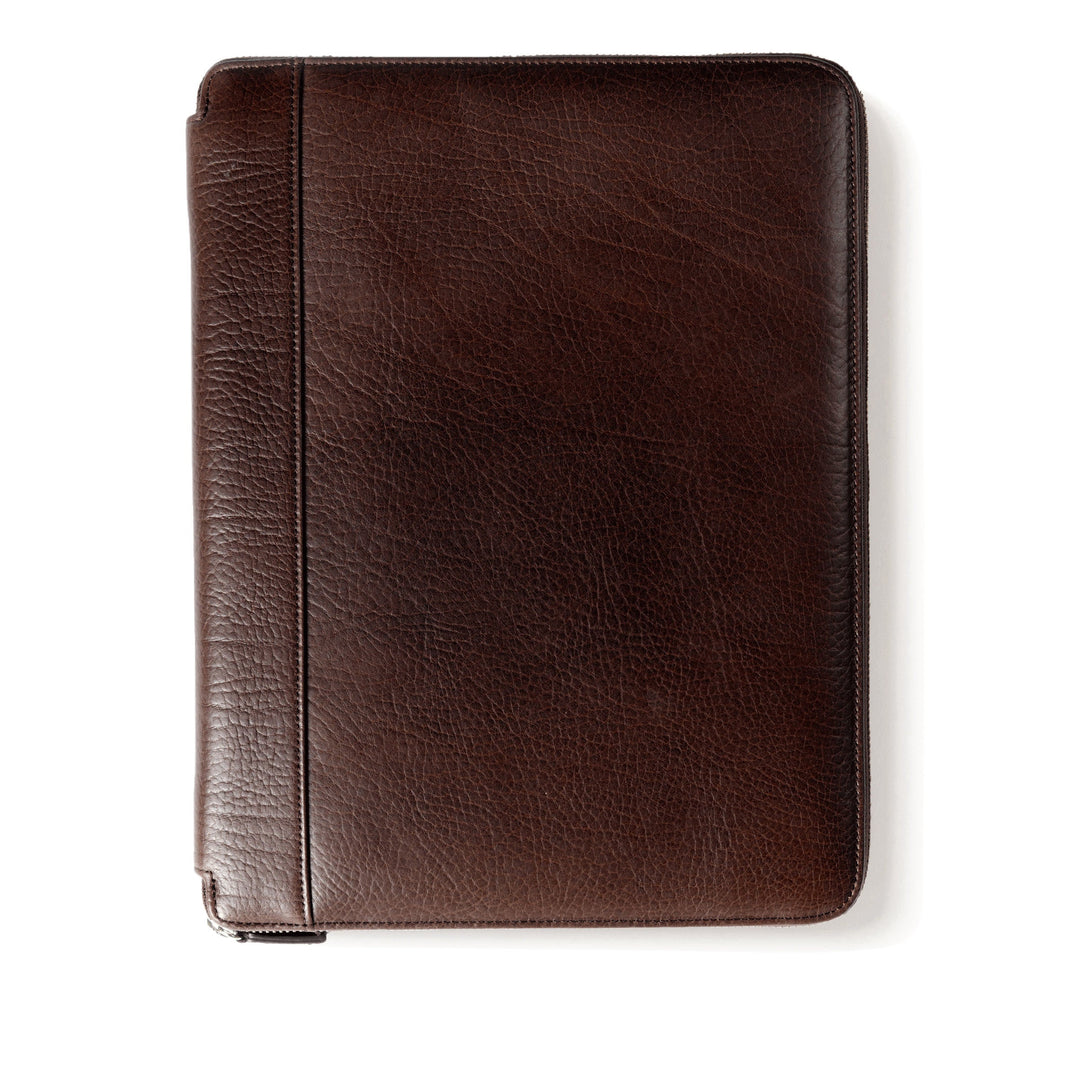 Left-Handed-Executive-Zippered-Portfolio-Brown-L49-506-1