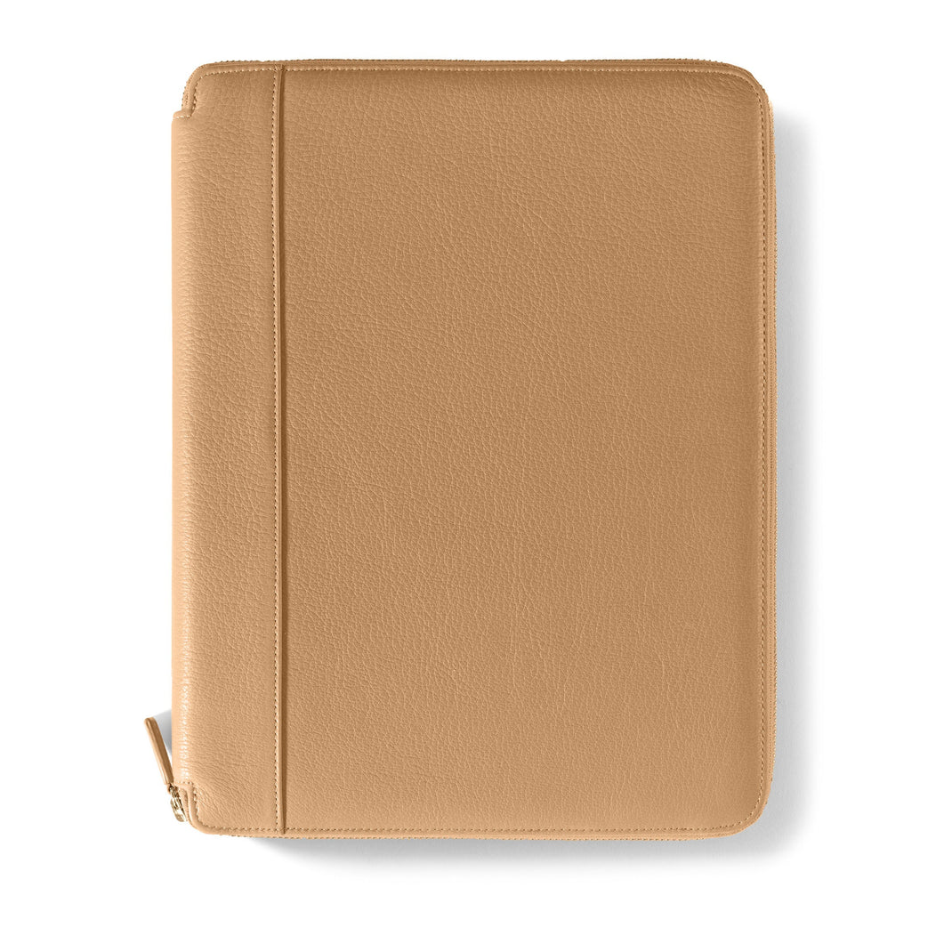 Left-Handed-Executive-Zippered-Portfolio-Tan-L49-352-1