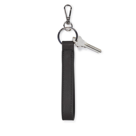 SEA Leather key Ring キーリング　黒 Loop-Keychain-Black-735-