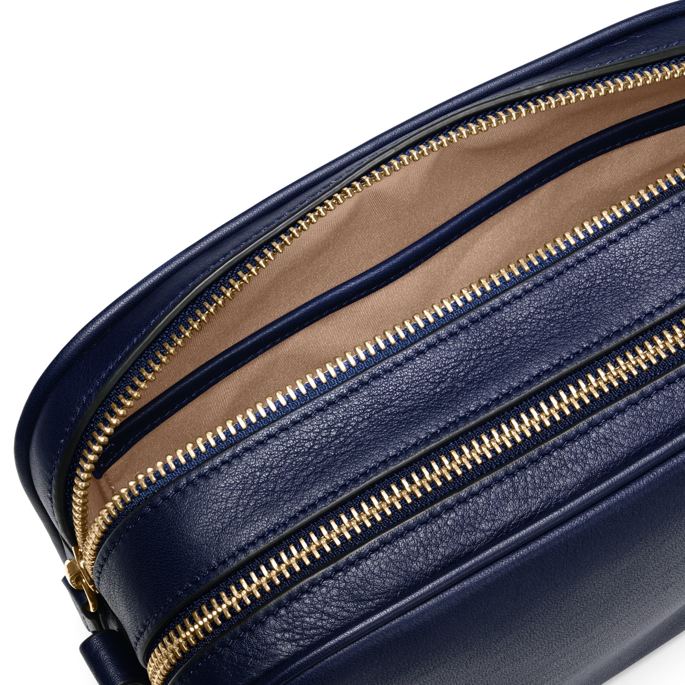 Meadow Double Zip Camera Bag | Full grain leather, secure camera