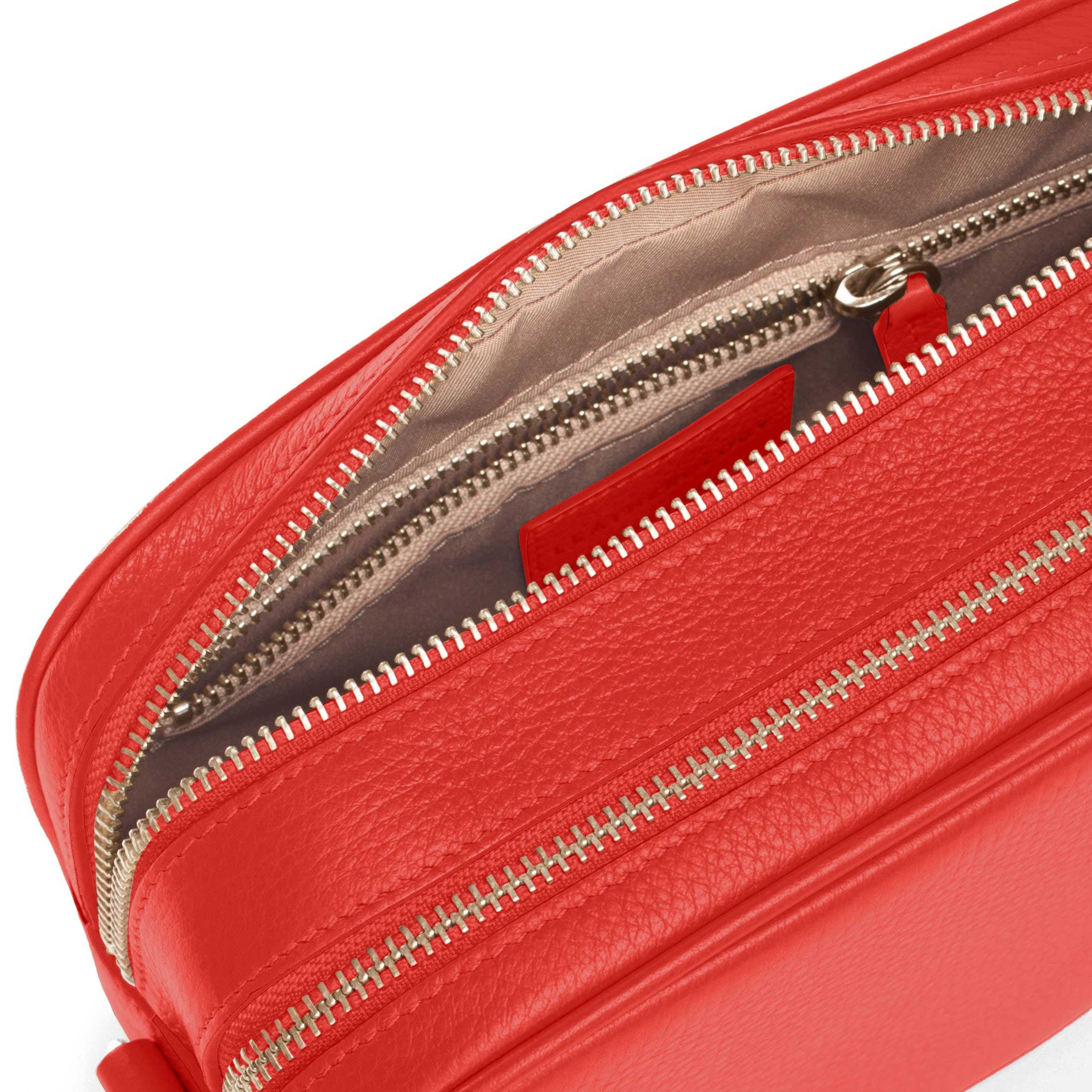 Meadow Double Zip Camera Bag | Full Grain Leather, Secure Camera