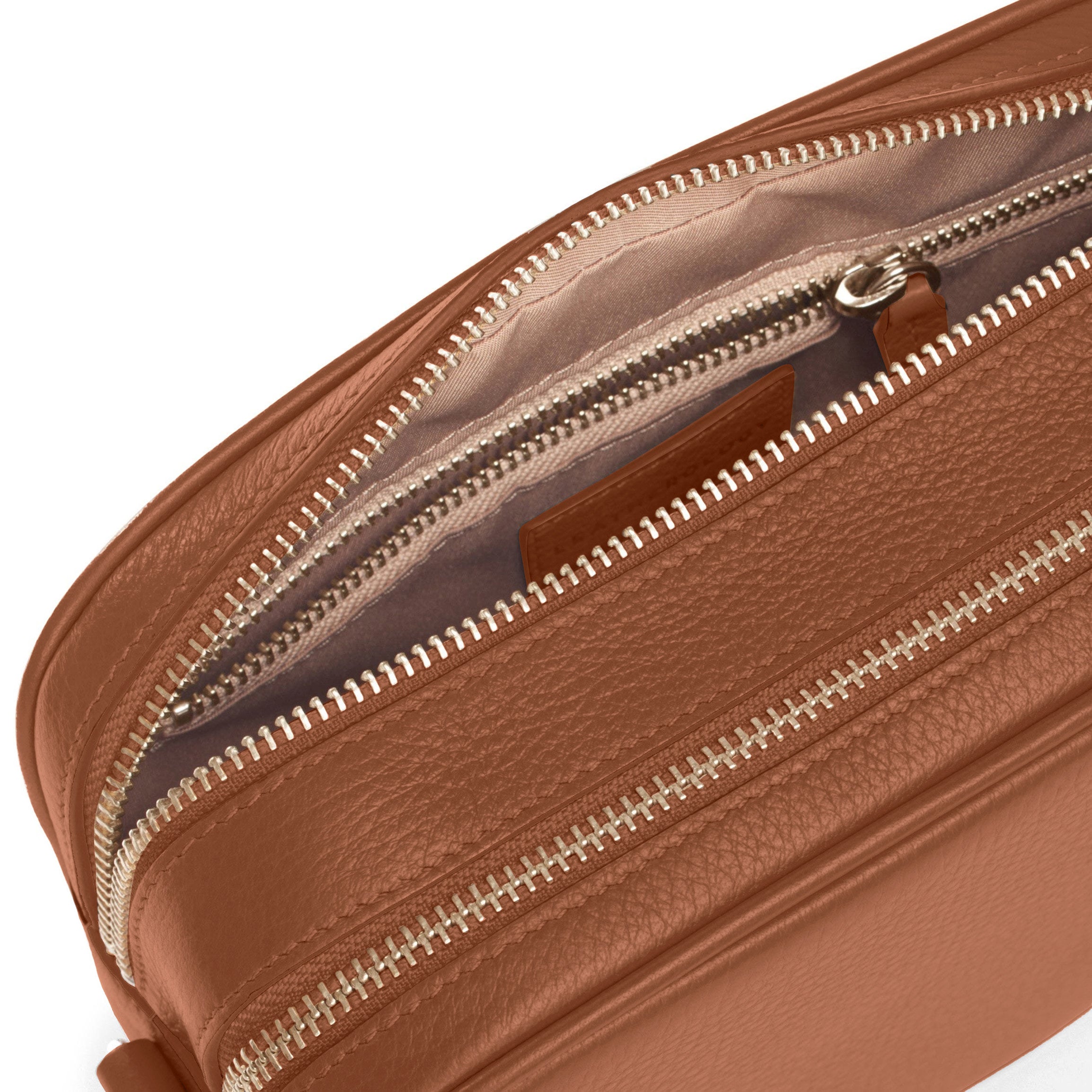 Meadow Double Zip Camera Bag | Full grain leather, secure camera