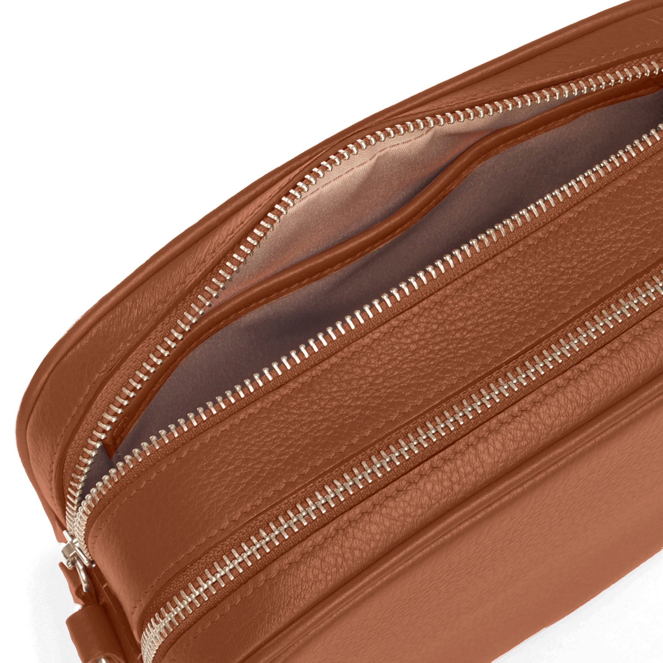 Meadow Double Zip Camera Bag | Full grain leather, secure camera