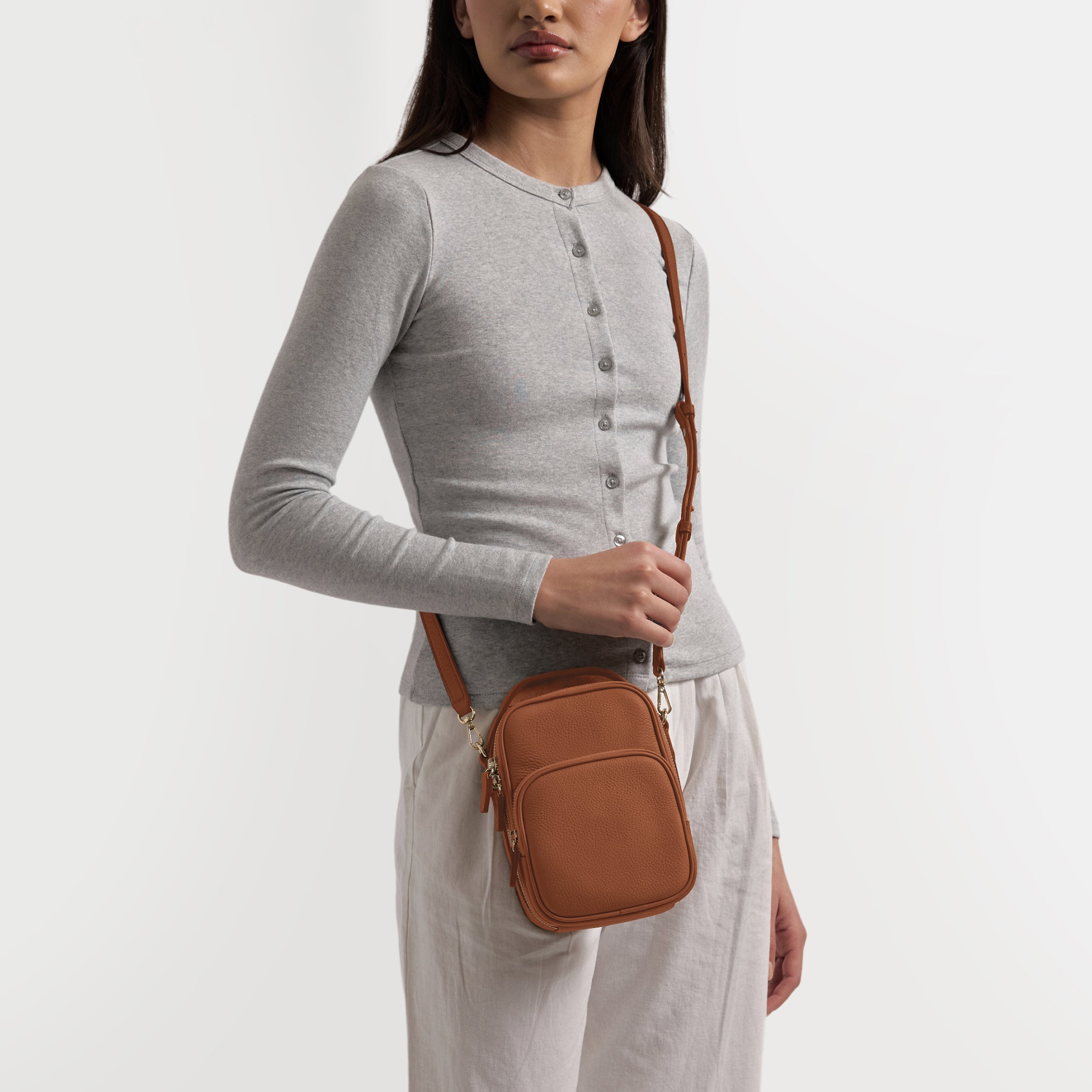 Meadow Small Sling Bag | Full grain leather, compact and stylish