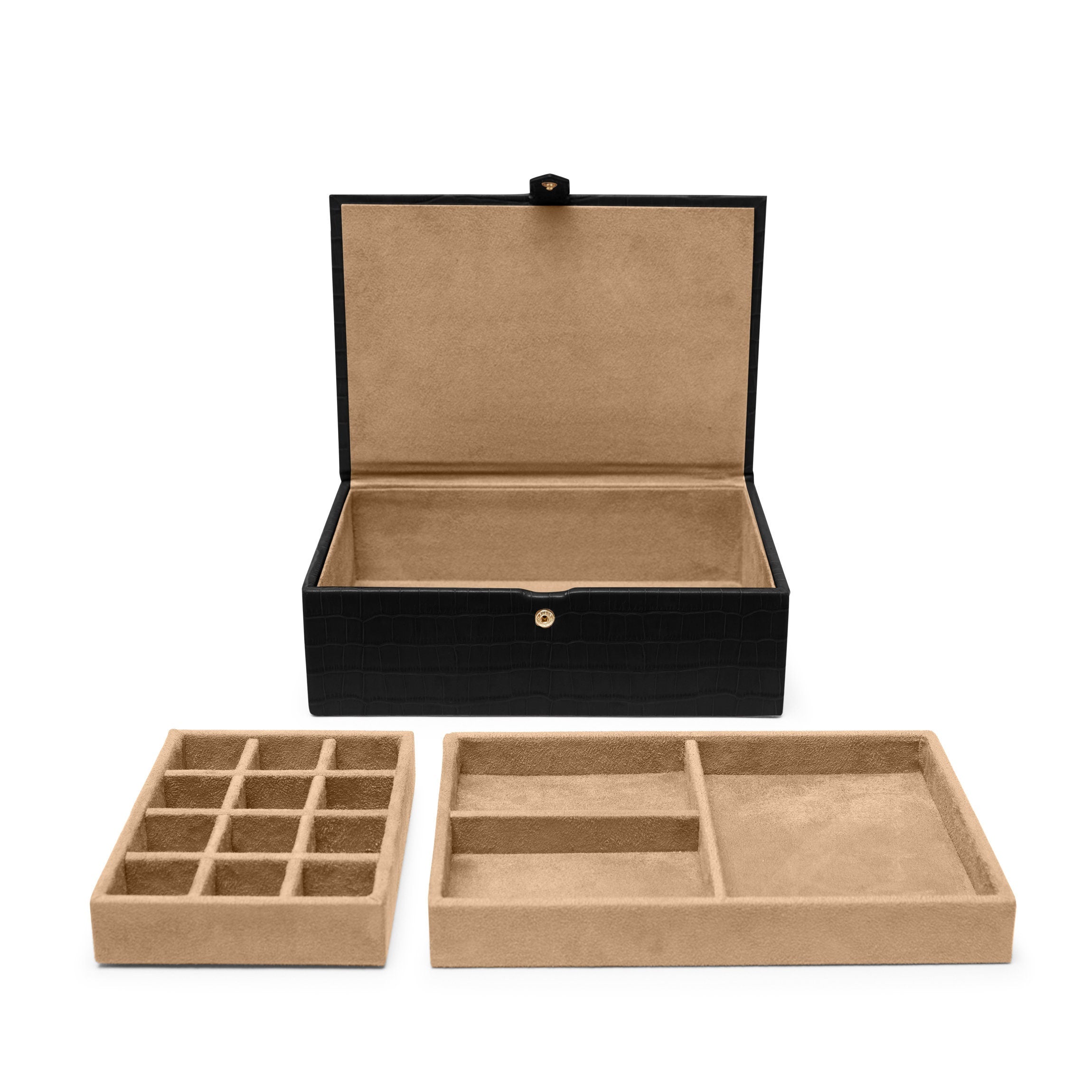 Medium Jewelry Box | Full grain leather, secure accessory