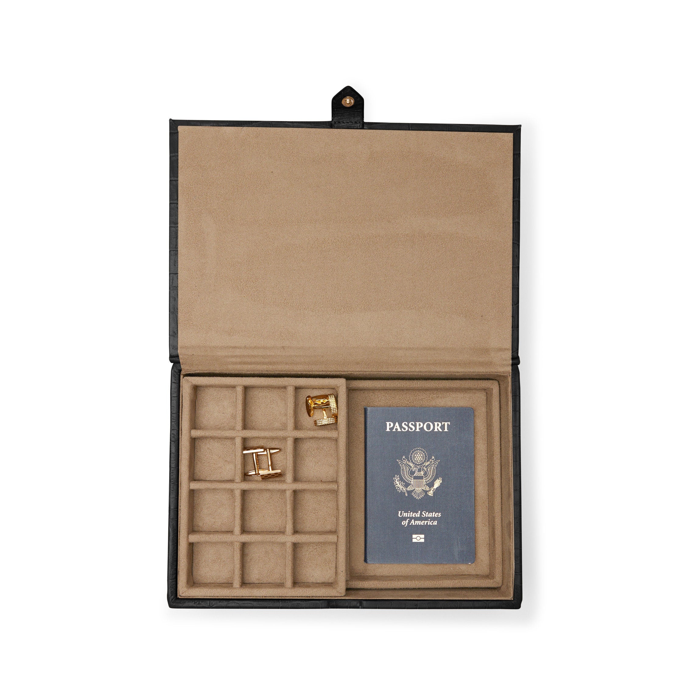 Medium Jewelry Box | Full grain leather, secure accessory