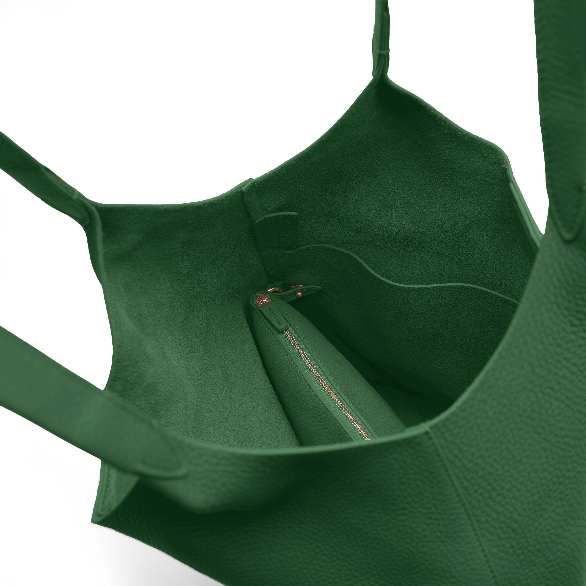 Mia Large Shopper Tote | Full Grain Leather Fairway Green 