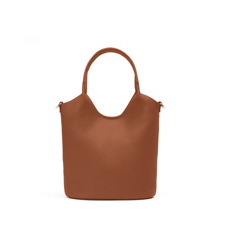 Mia Small Bucket Tote | Full Grain Leather Saddle Brown – Leatherology