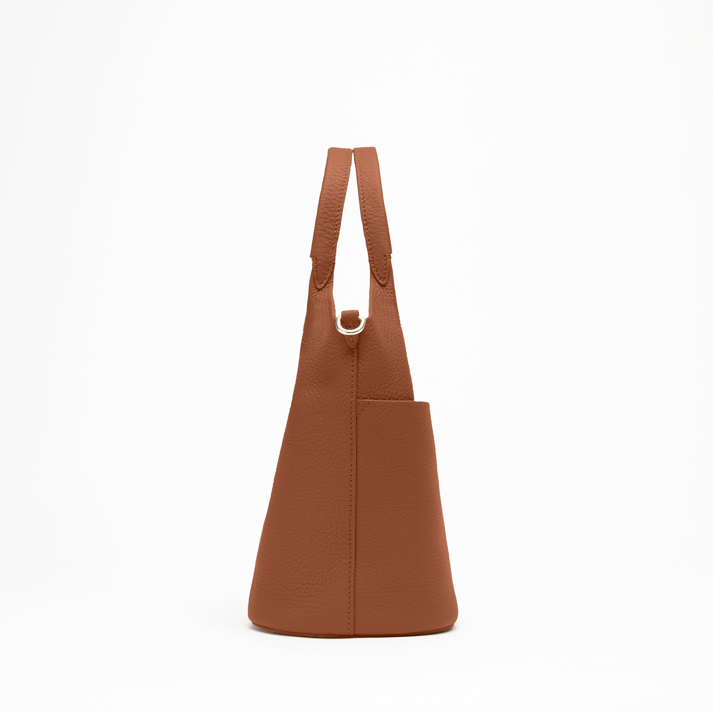 Mia Small Bucket Tote | Full Grain Leather Saddle Brown – Leatherology