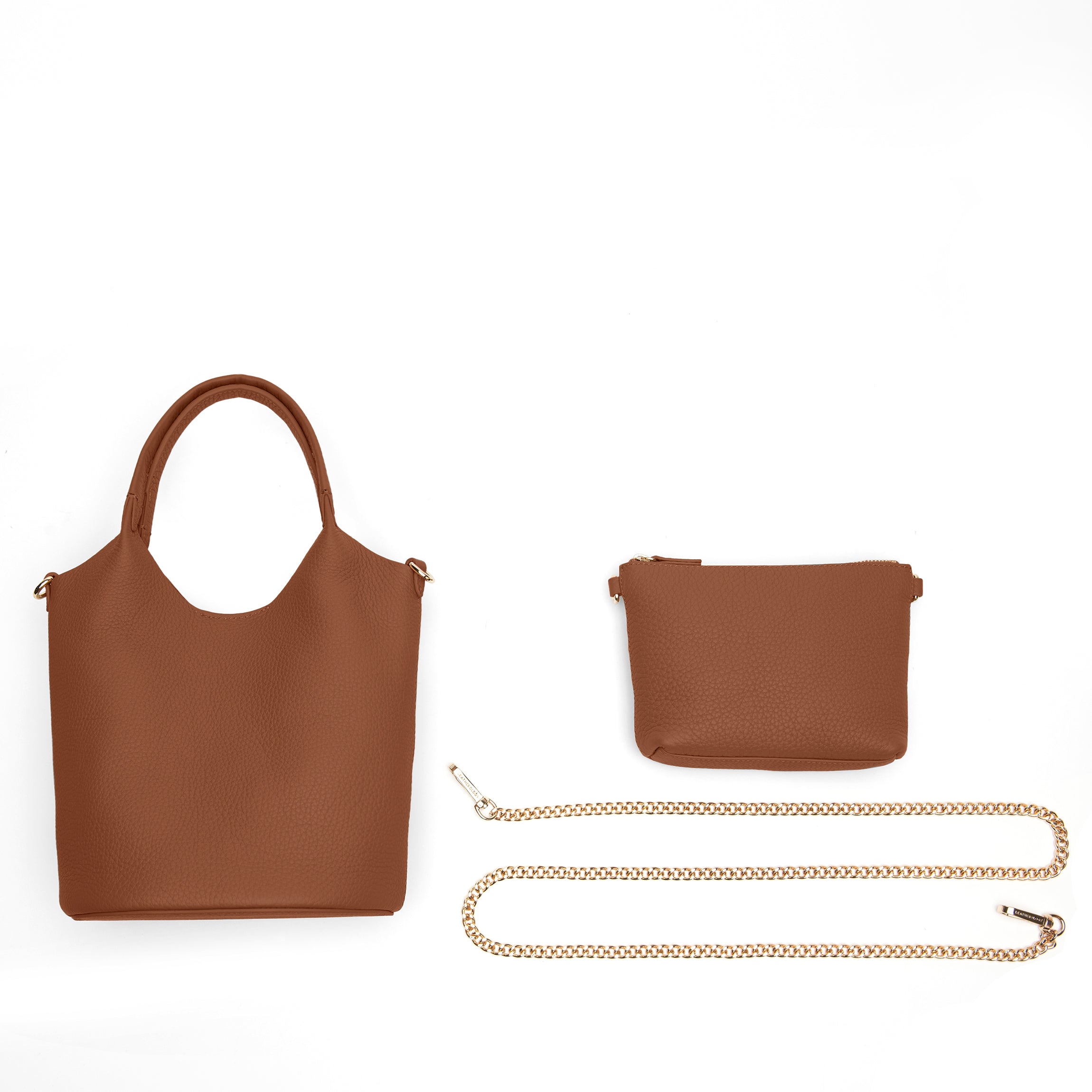 Mia Small Bucket Tote | Full Grain Leather Saddle Brown – Leatherology