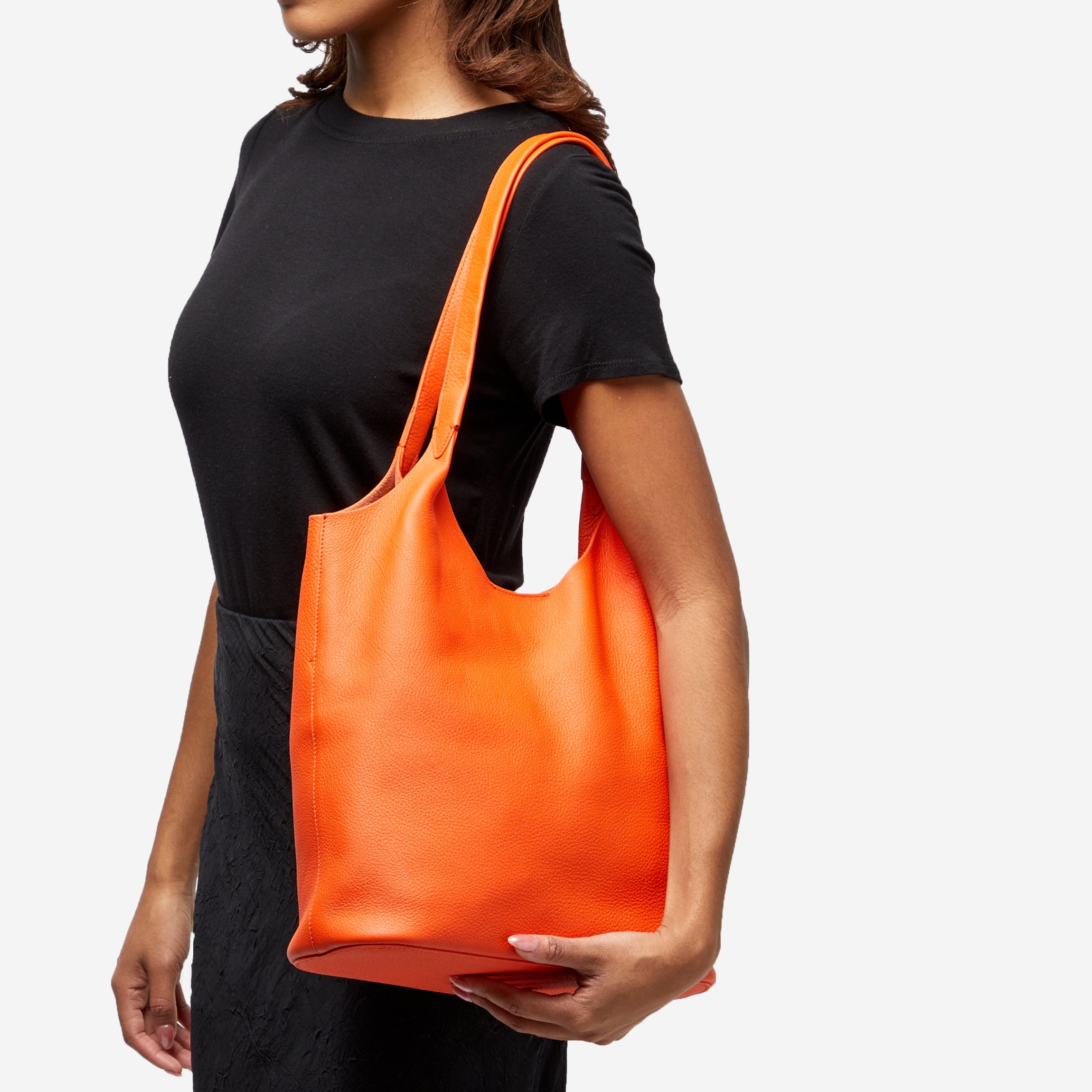 Mia Large Shopper Tote Clementine