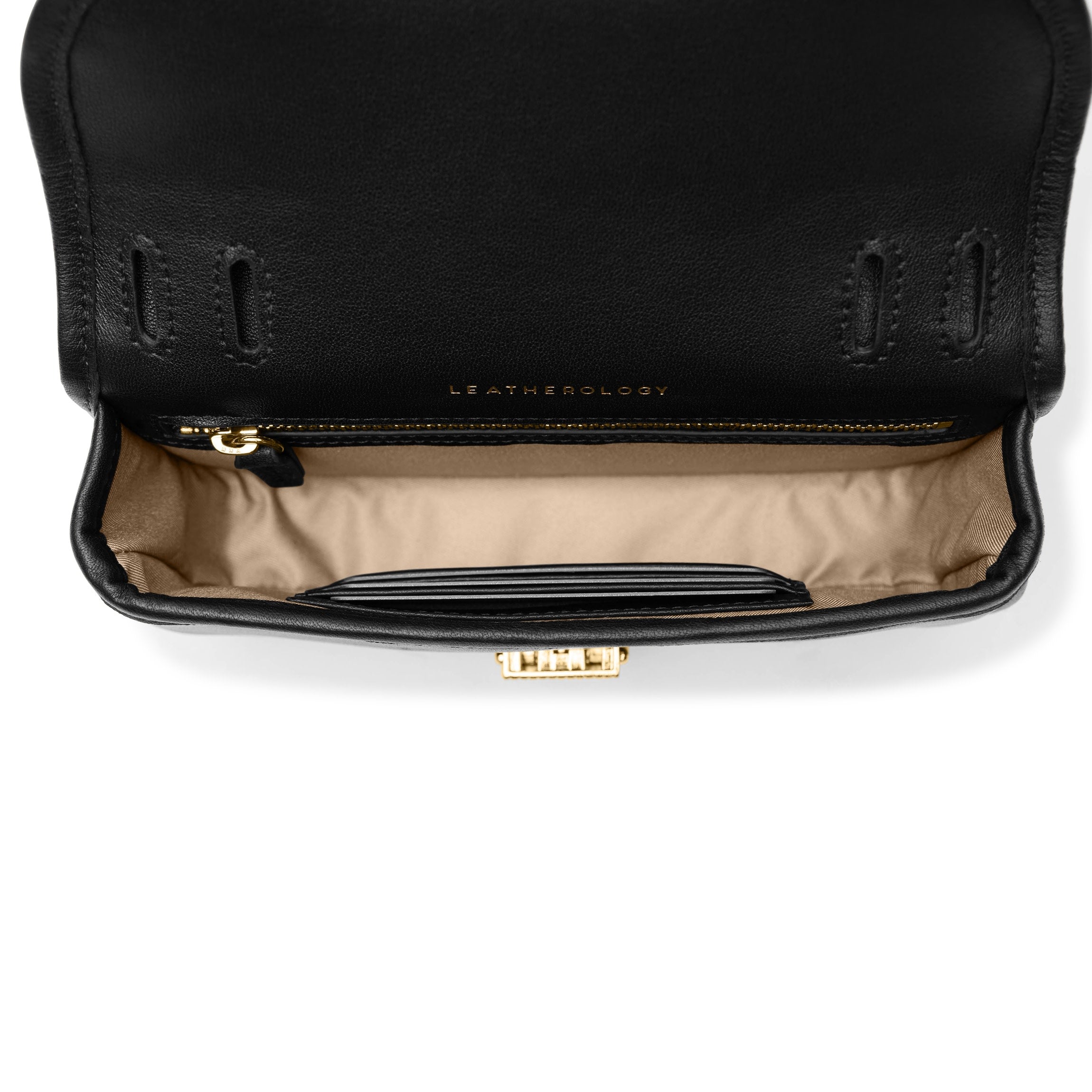 Katy Mini Belt Bag | Full grain leather, compact hands-free  display picture 2