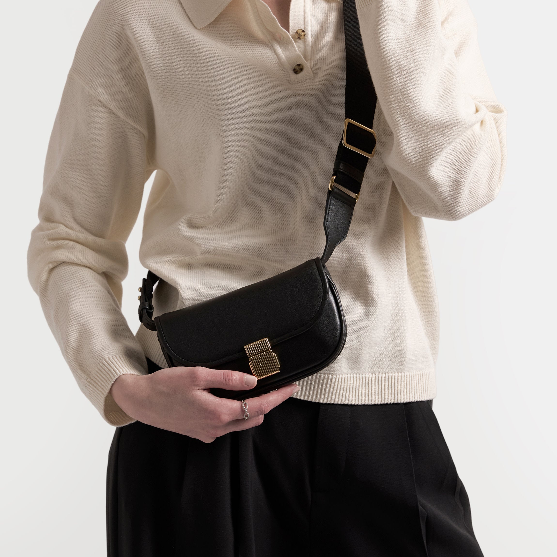 Katy Mini Belt Bag | Full grain leather, compact hands-free 