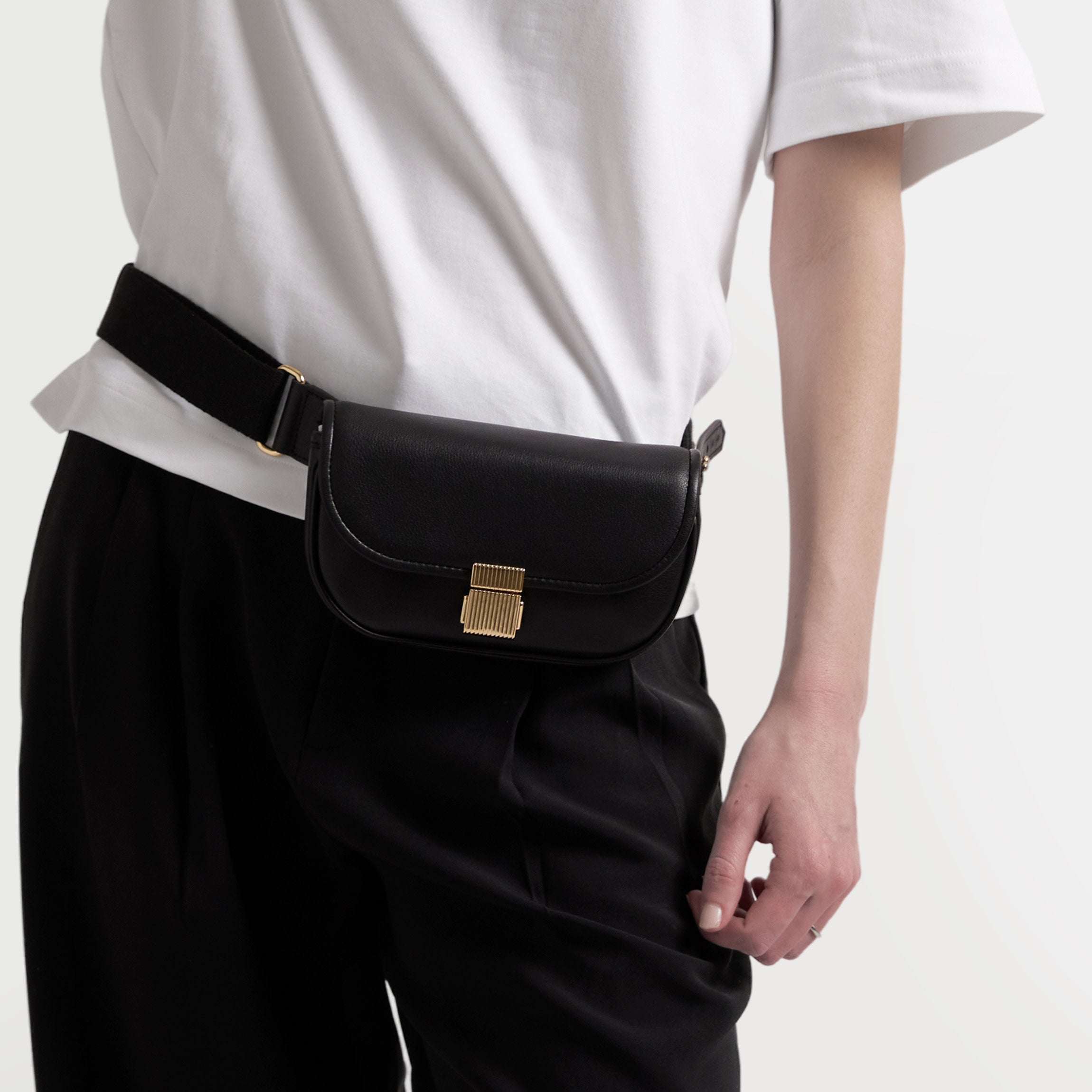 Katy Mini Belt Bag | Full grain leather, compact hands-free style  display picture 1