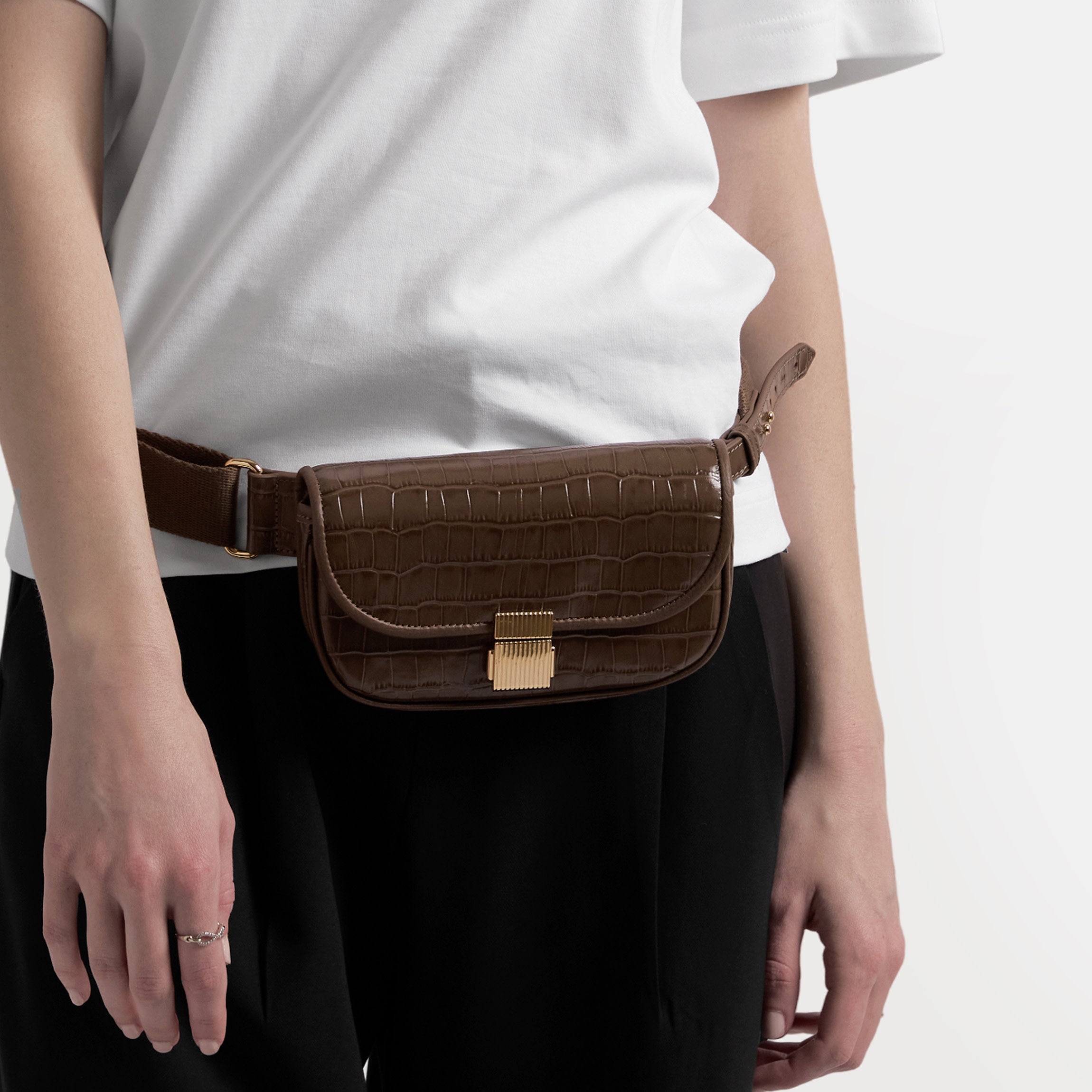 Katy Mini Belt Bag | Full grain leather, compact hands-free style