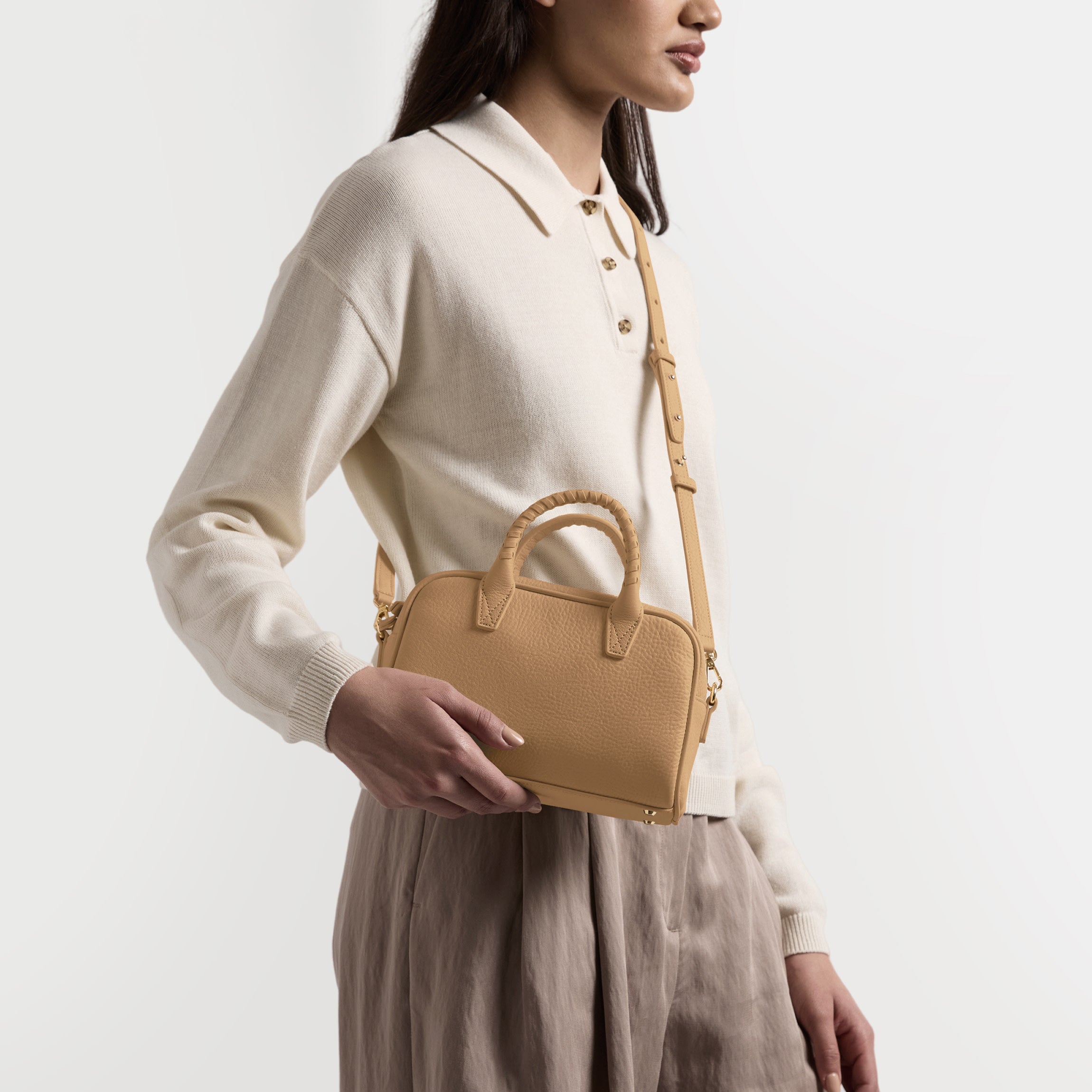 Park Mini Satchel | Full grain leather, chic compact carry