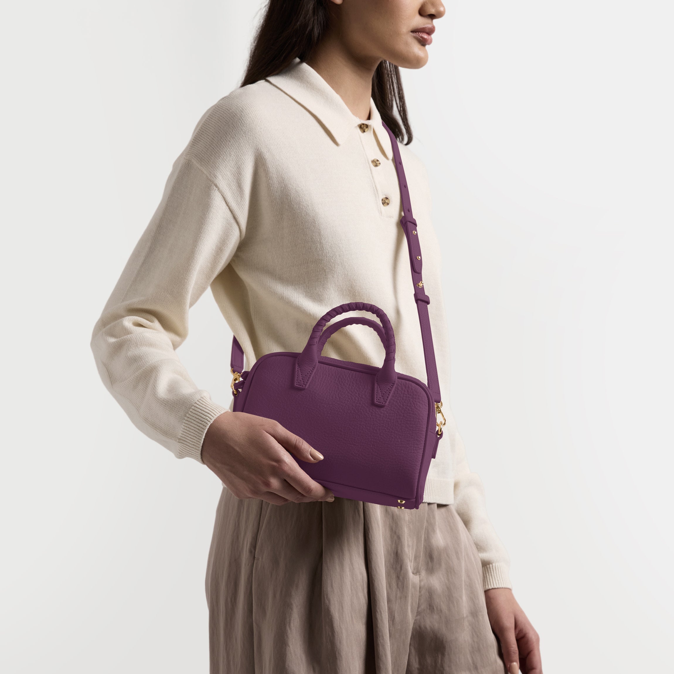 Park Mini Satchel | Full grain leather, chic compact carry