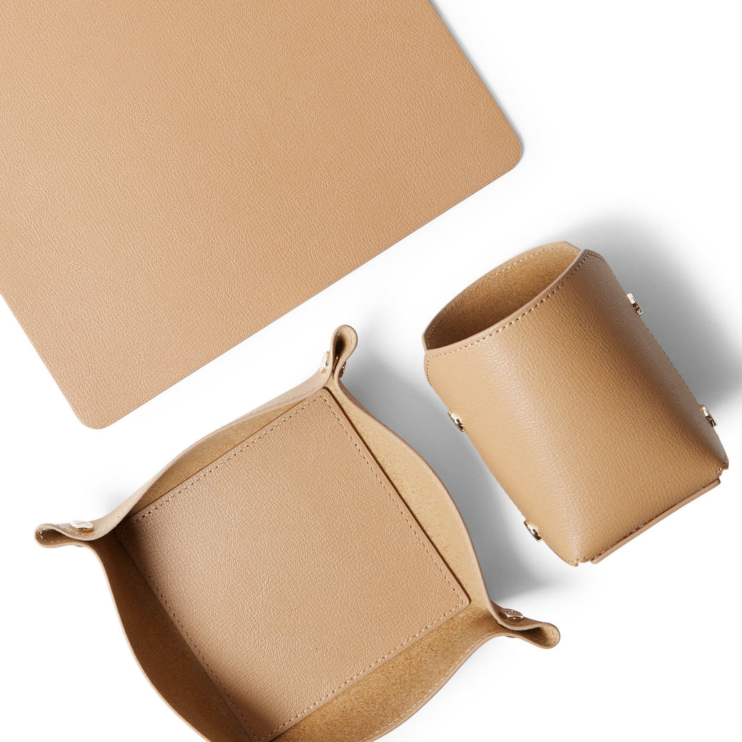 Modern-Desk-Set-Tan-Italian-M85-359-1