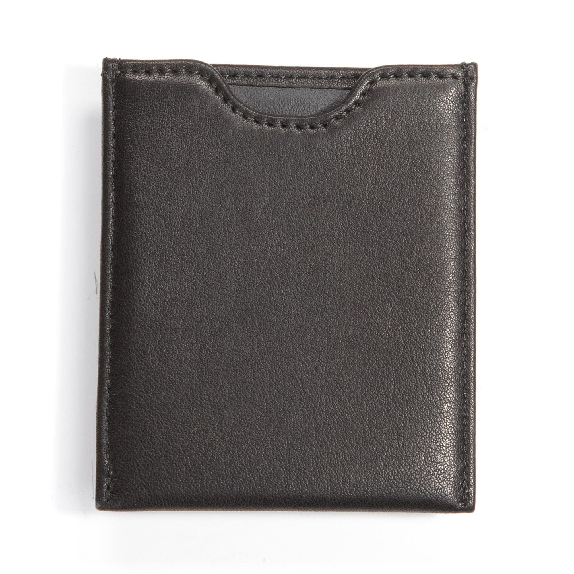 Leatherology Black Onyx Men's Slim Money Clip Card Case Wallet Leatherology Black Onyx Men's Slim Money Clip Card Case Wallet