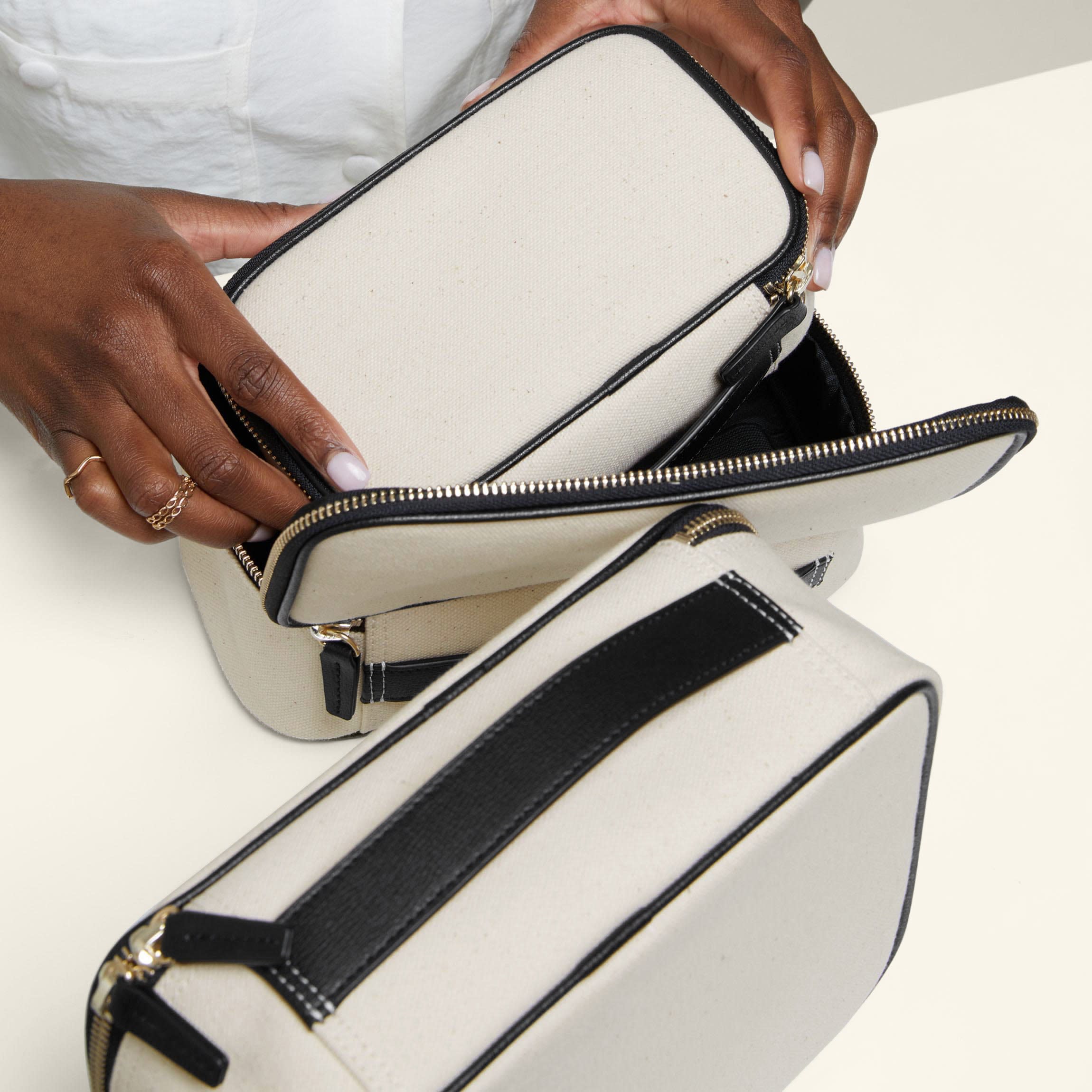 Nested Travel Organizer Trio In Canvas | Organic Canvas, Versatile
