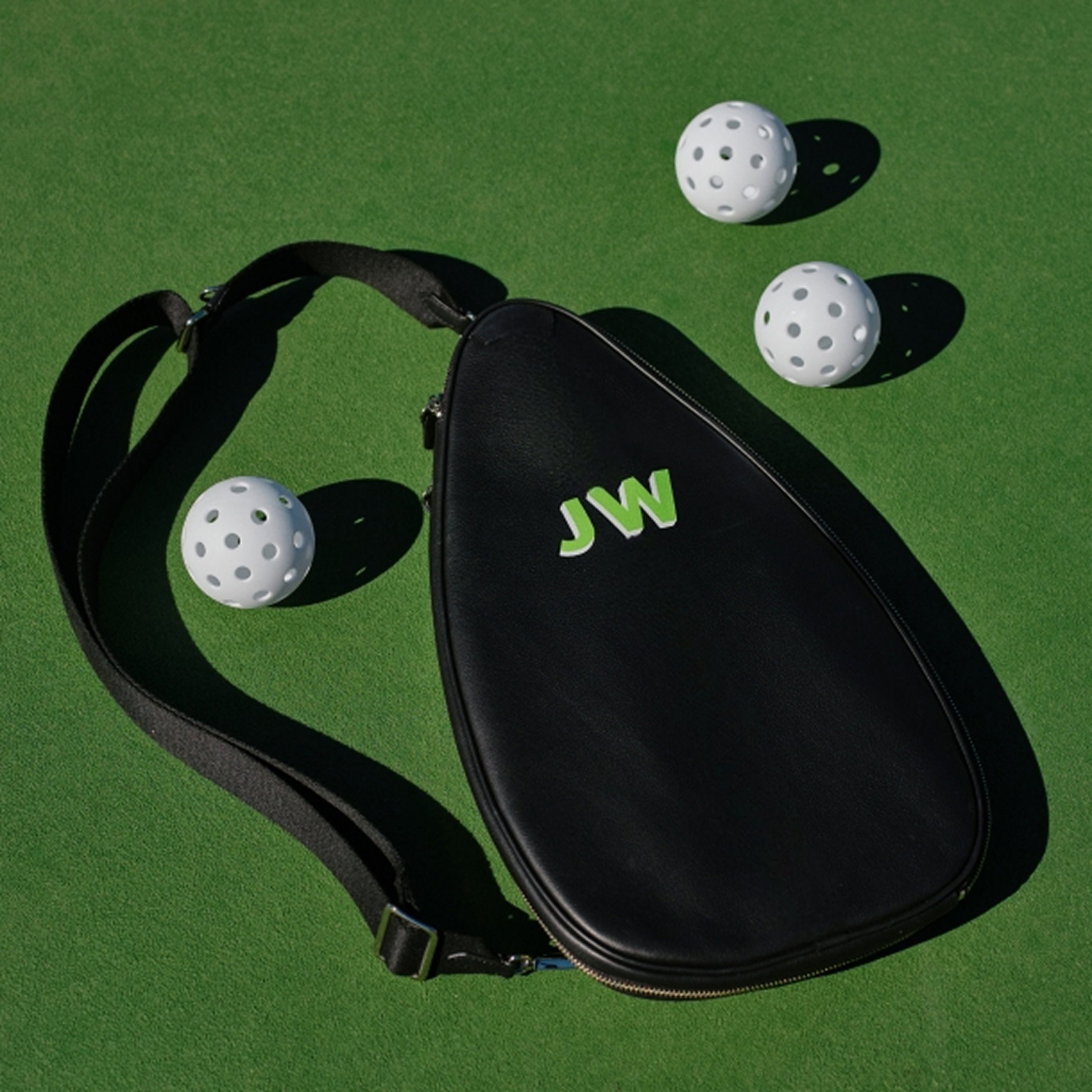 Pickleball Sling Bag | Full grain leather, sporty and functional