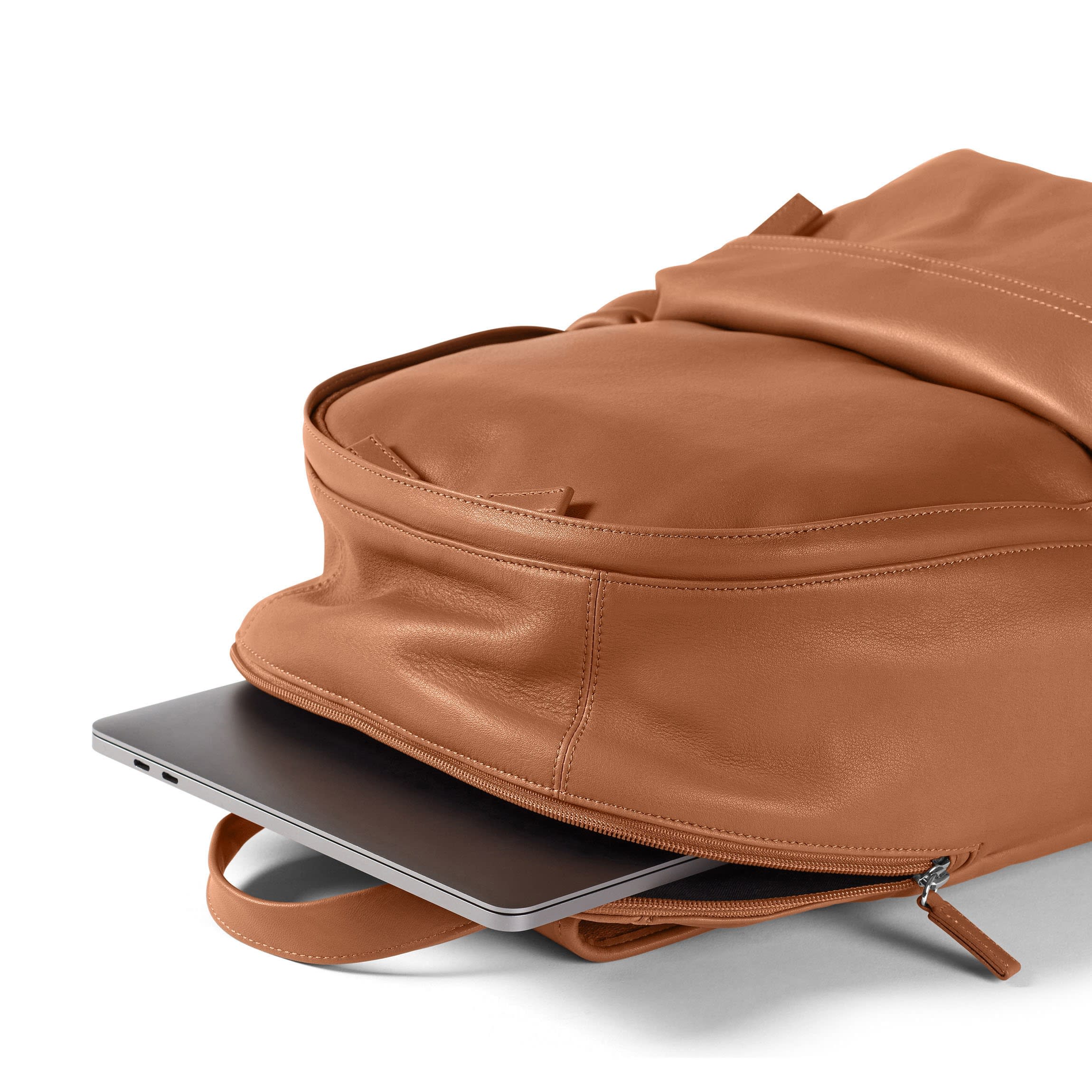 camel leather backpack cognac Parker Backpack