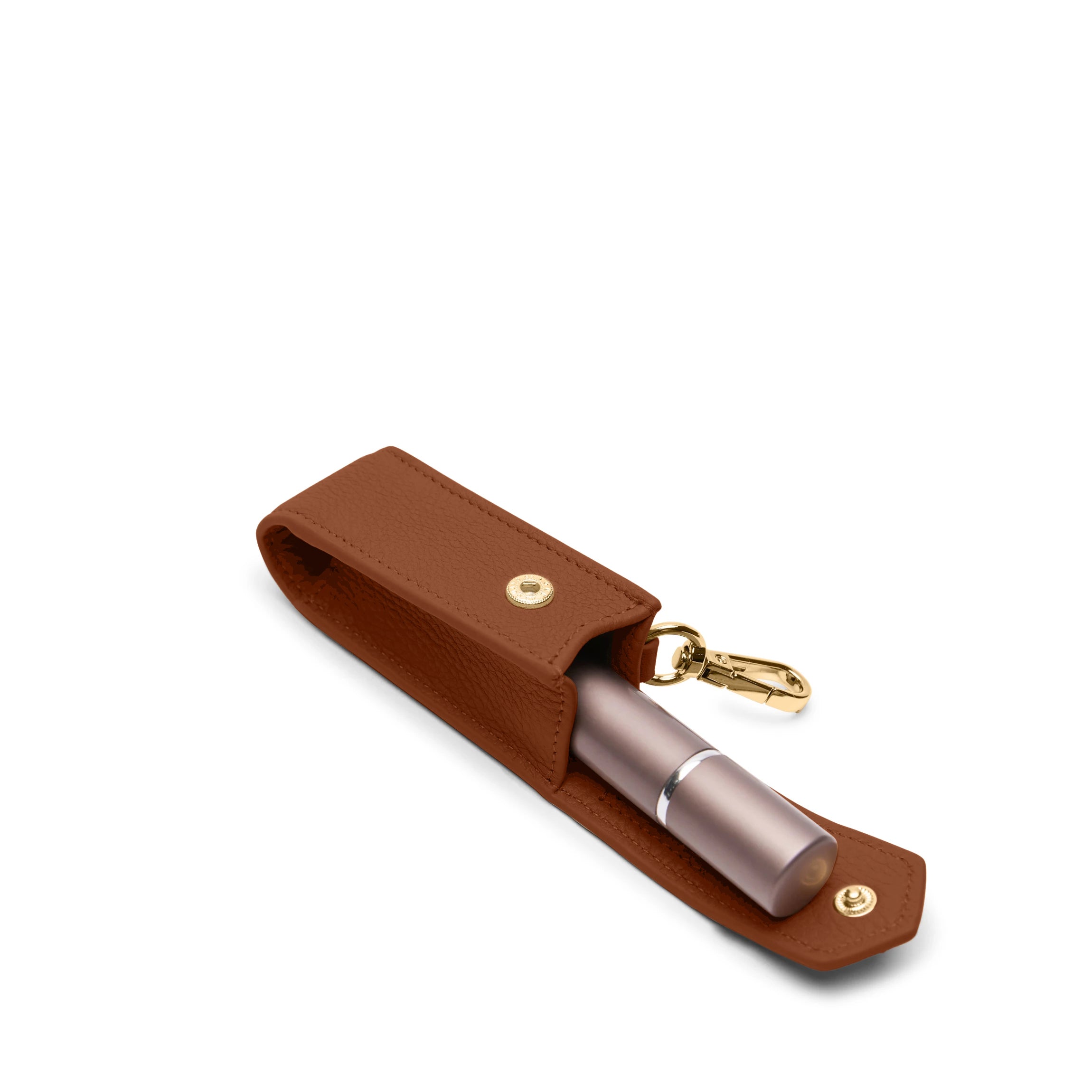 Portable Lipstick Holder | Full Grain Leather, Chic Beauty