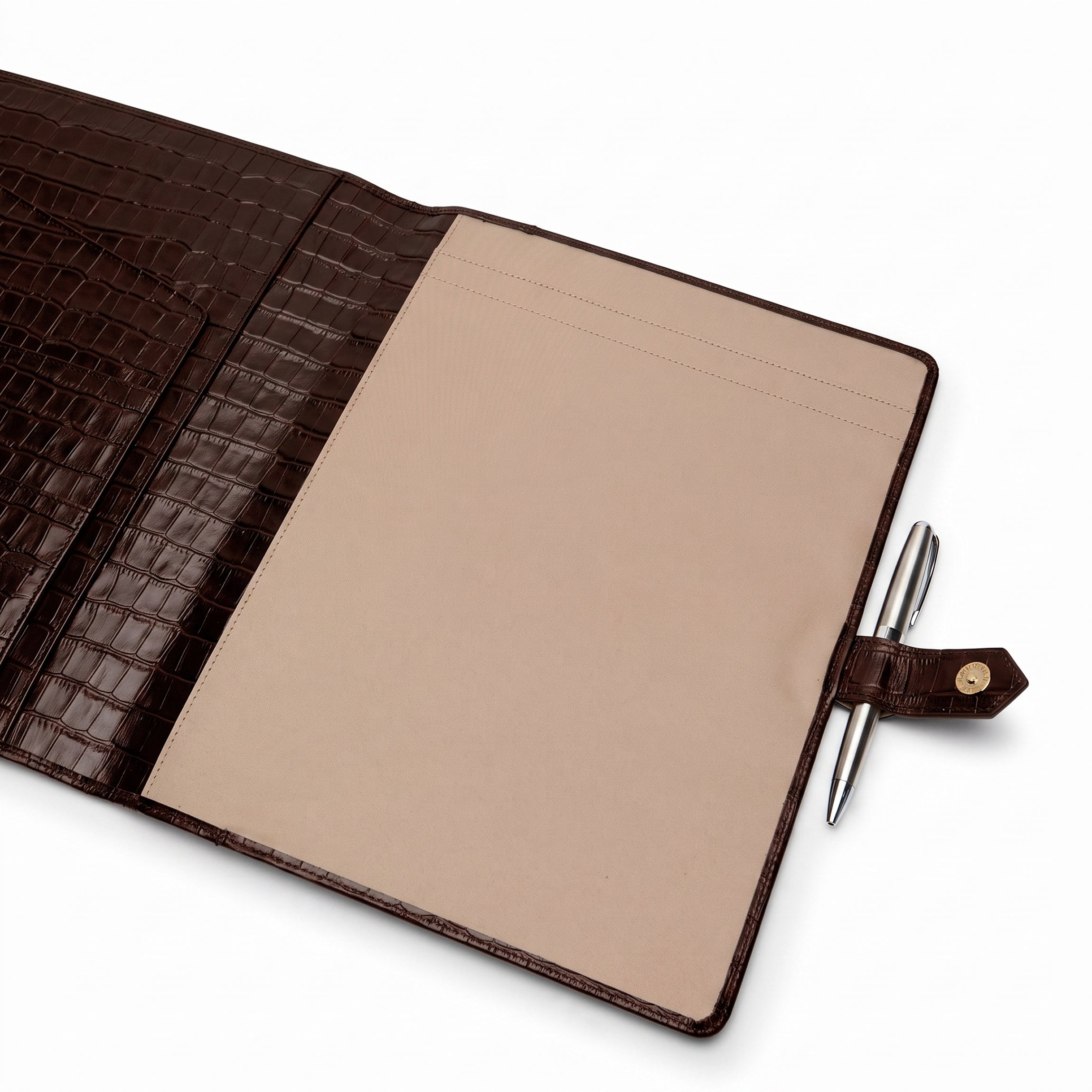 Letter Snap Spiral Journal | Full Grain Leather, Organized Writing