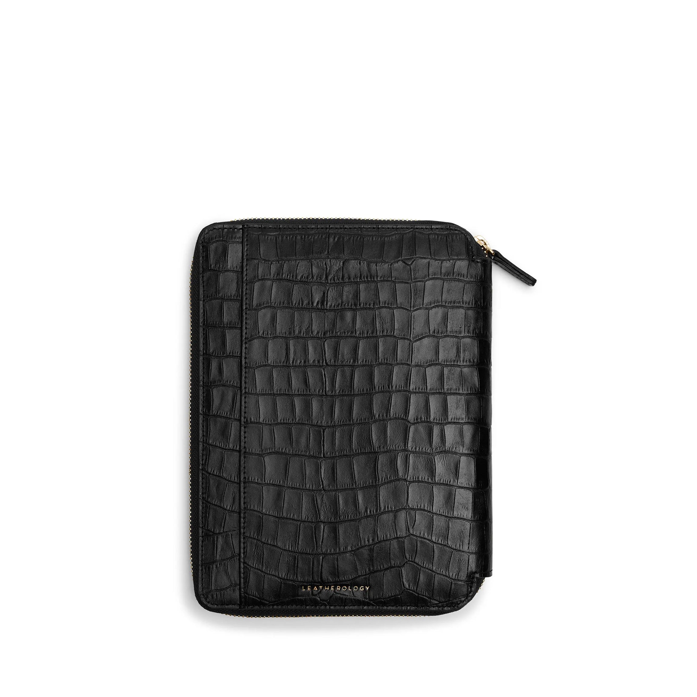 A5 Zippered Spiral Journal | Full grain leather, sleek notebook