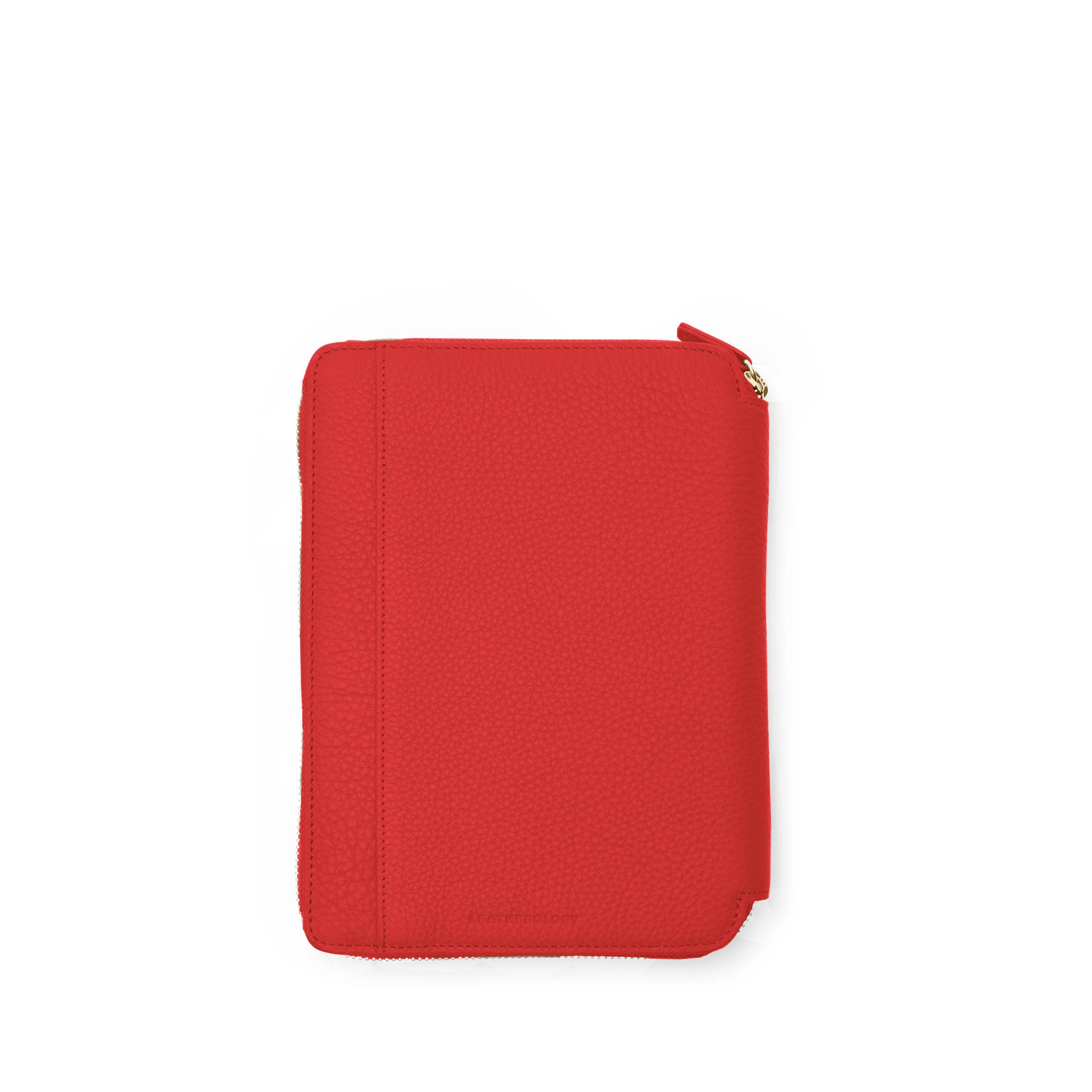 A5 Junior Zippered Padfolio | Full grain leather, compact note