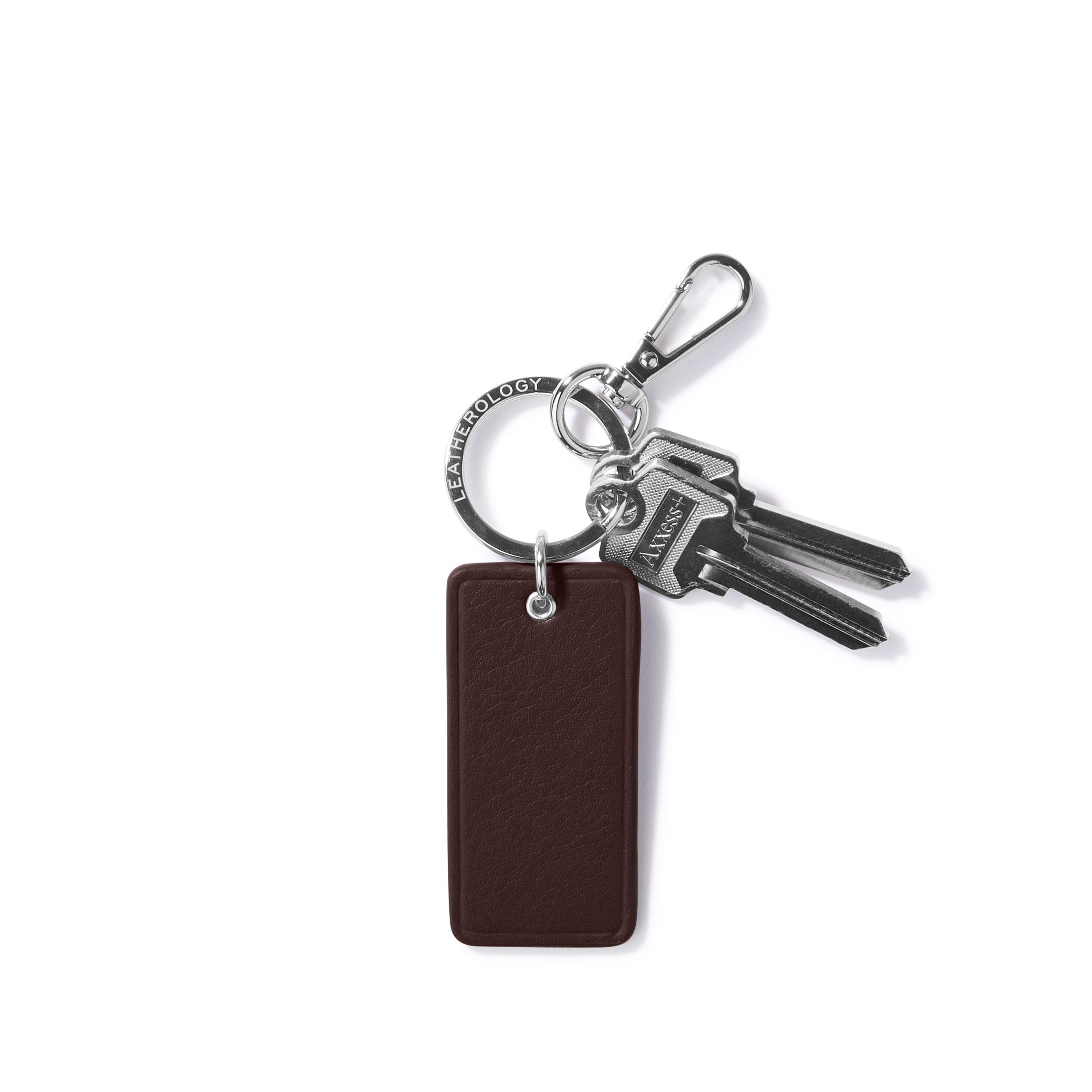 Rectangle Keychain | Full grain leather, simple and durable ...