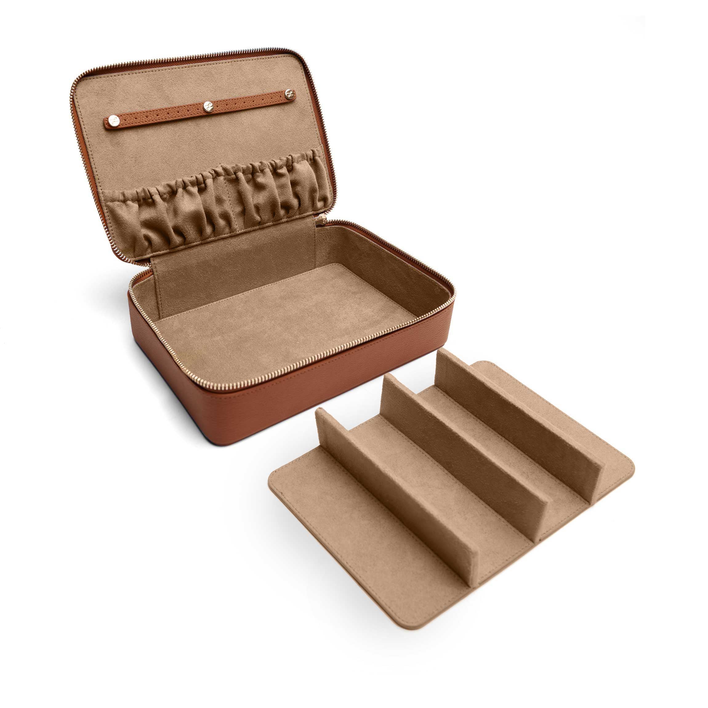 Multi Sunglass Zip Case | Full grain leather, organized eyewear