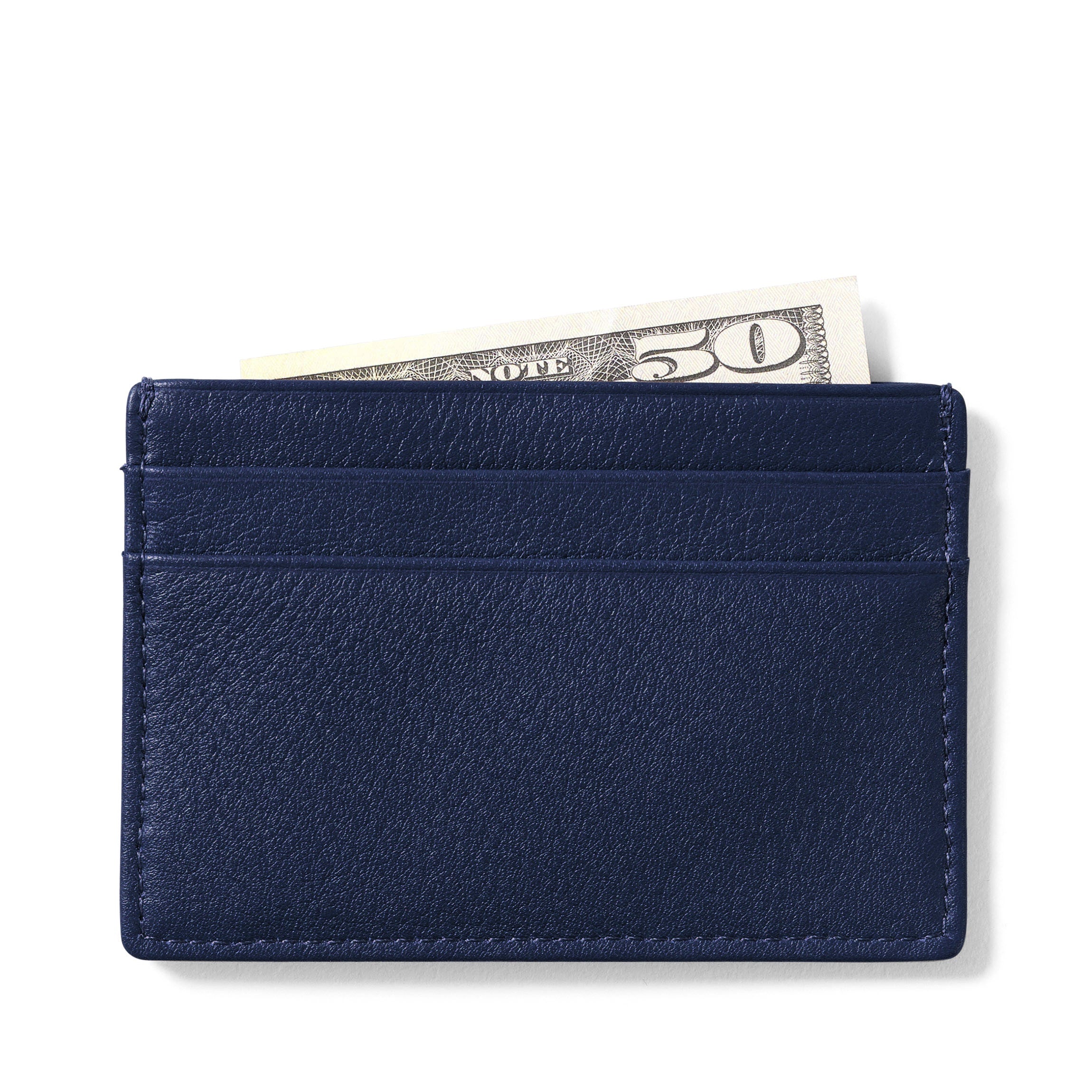 Slim Card Case | Full grain leather, minimalist card storage, Leatherology Navy Blue Slim Card Case | Full grain leather, minimalist card storage, Leatherology Navy Blue